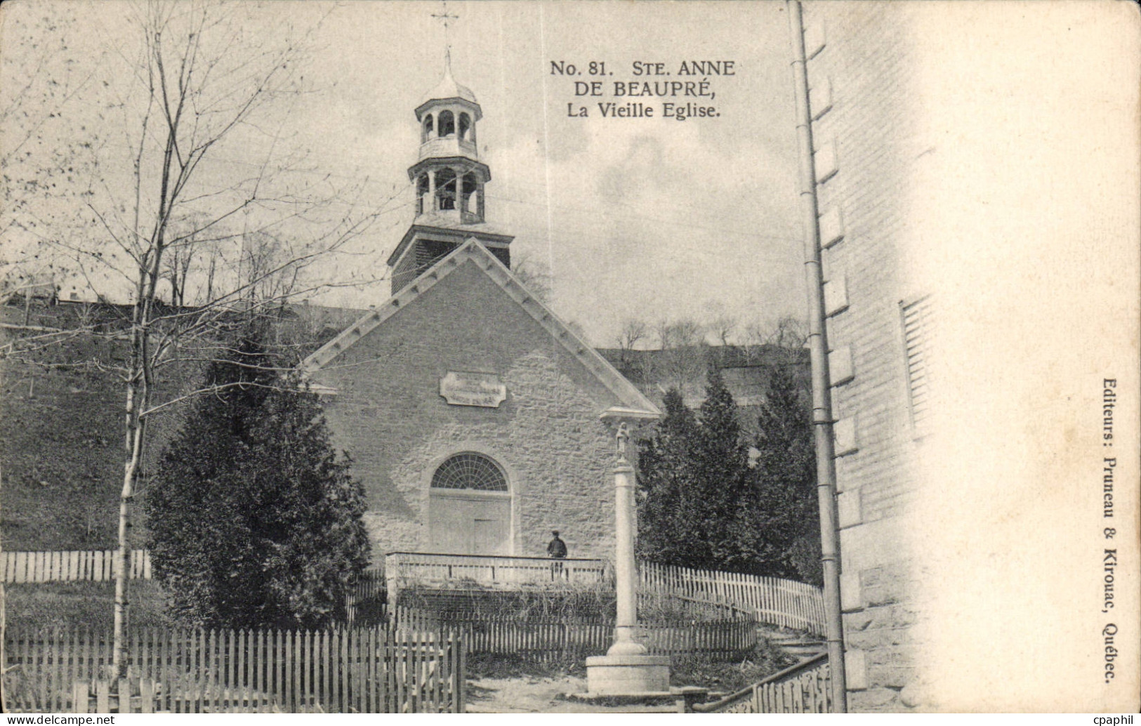 CPA St Anne De Beaupre La Vieille Eglise