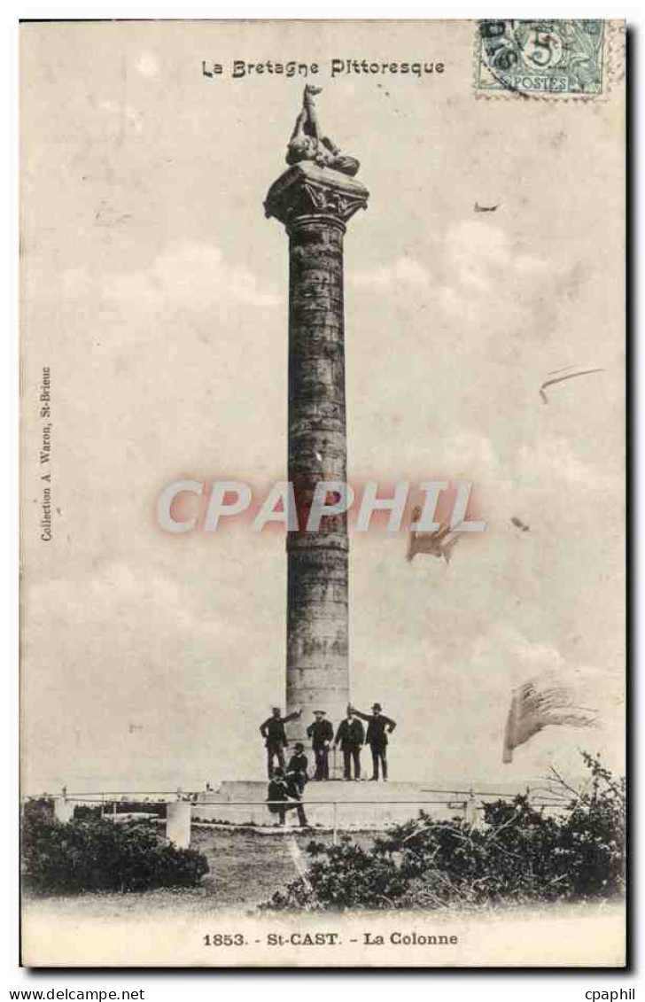 CPA St Cast La Colonne