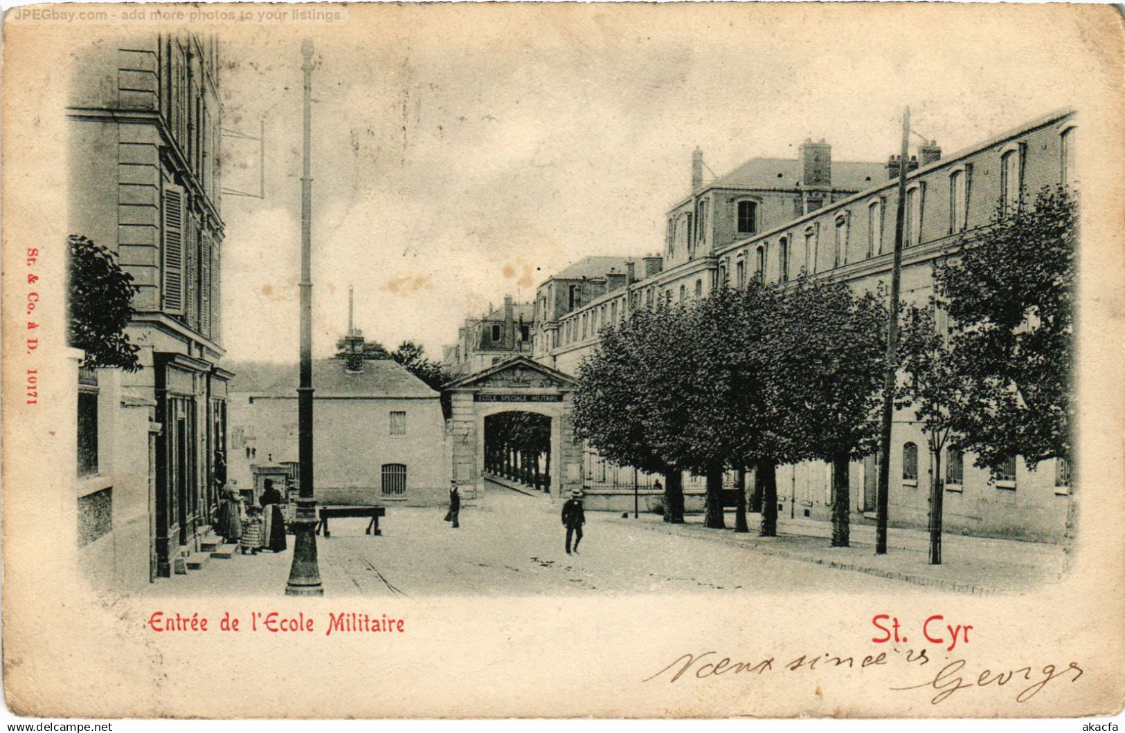 CPA St Cyr l'Ecole entree de l'Ecole Militaire (1443598)