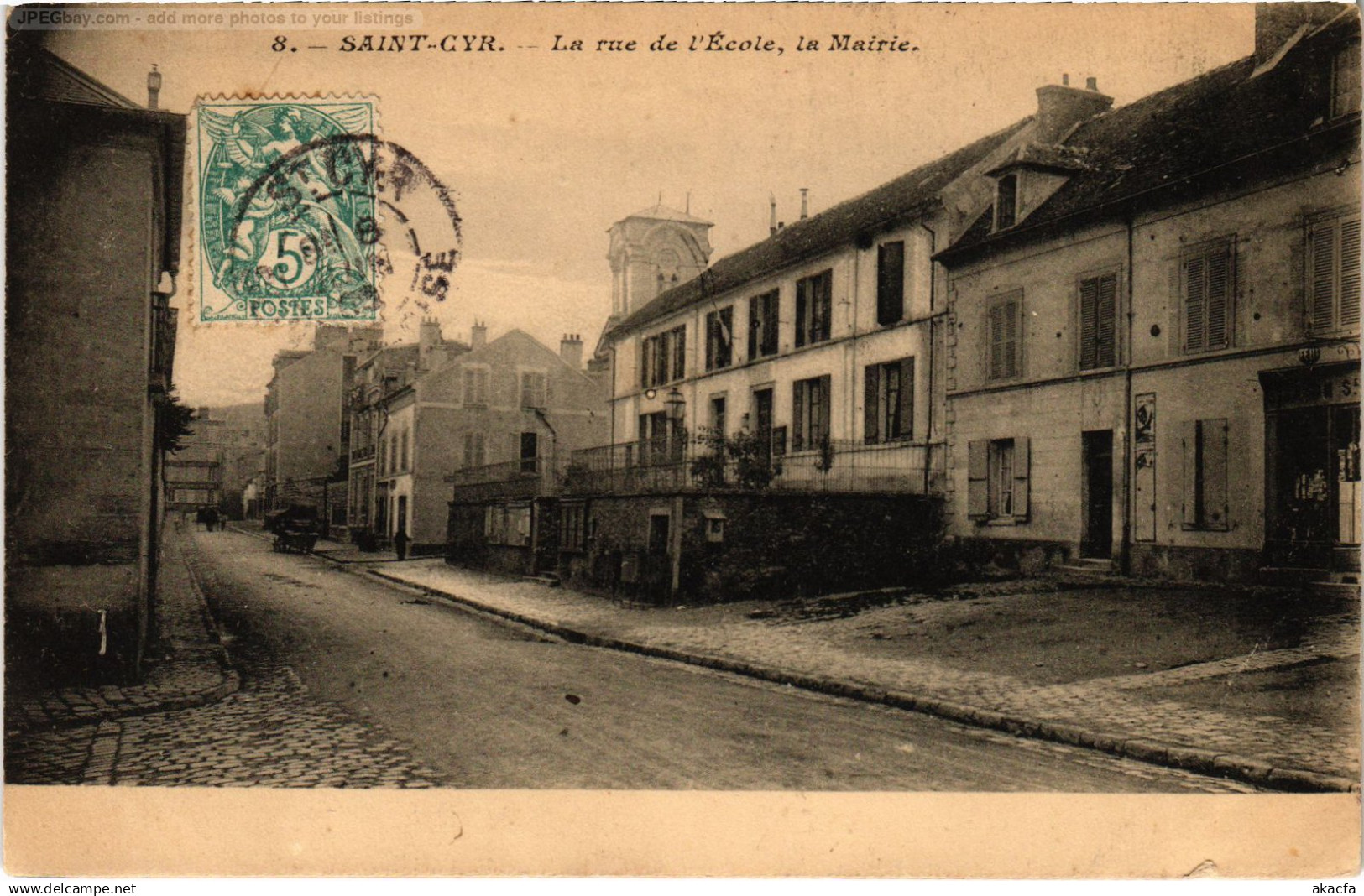 CPA St Cyr l'Ecole Rue de l'Ecole la Mairie (1443666)