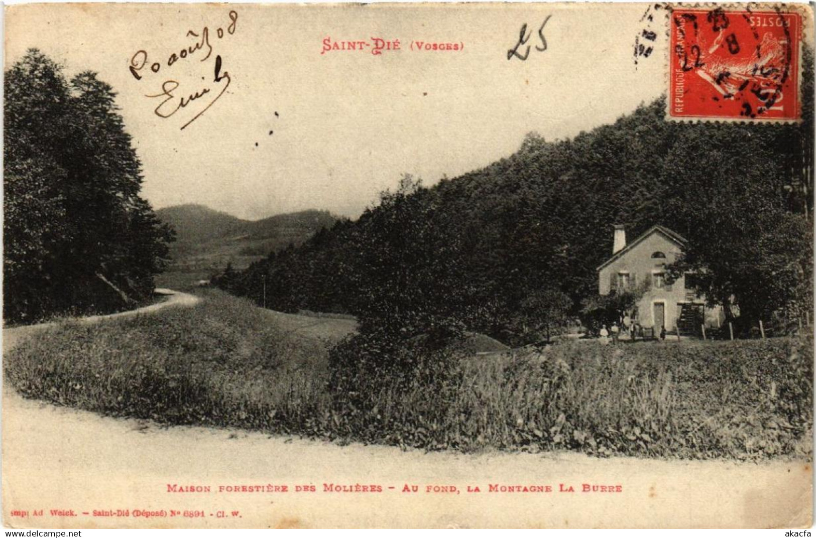 CPA St-DIÉ Maison Forestiere des Molieres. (398174)