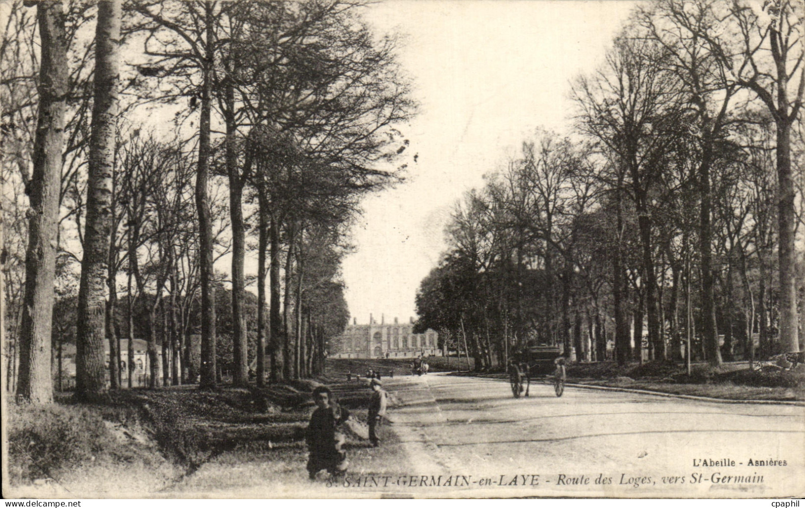 CPA St Germain en Laye Route des loges st germain