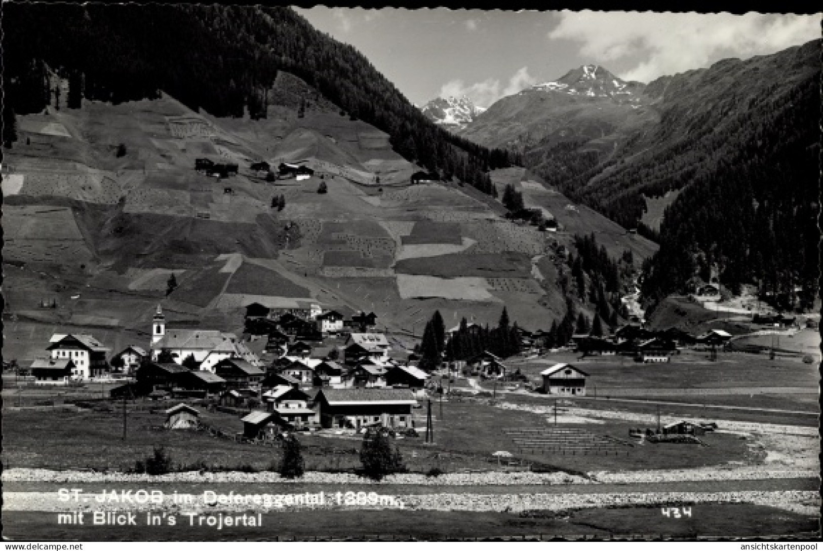 CPA St. Jakob im Defereggental mit Blick ins Trojertal