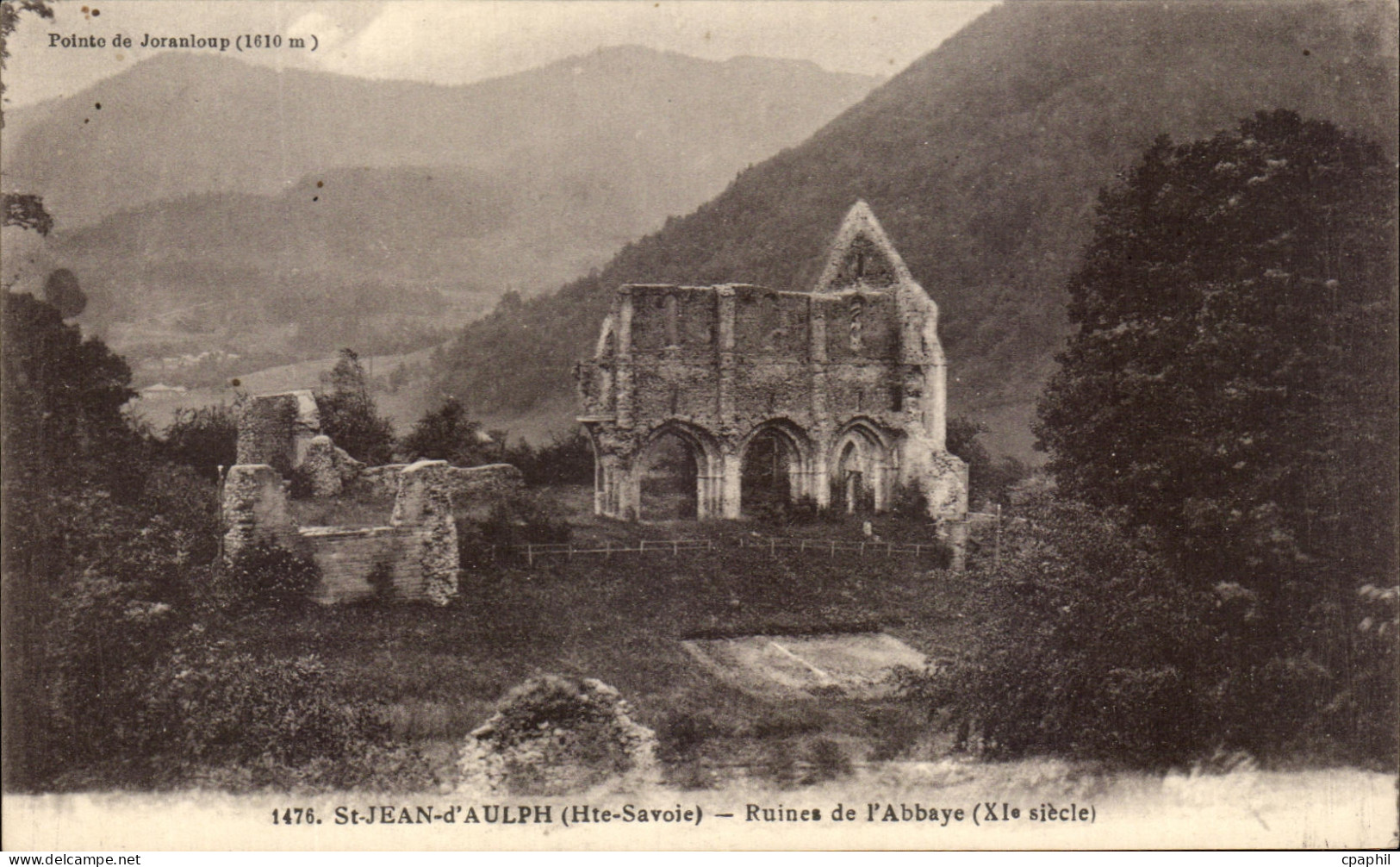 CPA St Jean d'Aulph Ruincs de l'Abbaye