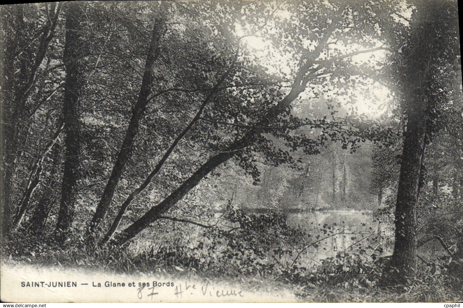 CPA St Junien La Glane et ses bords