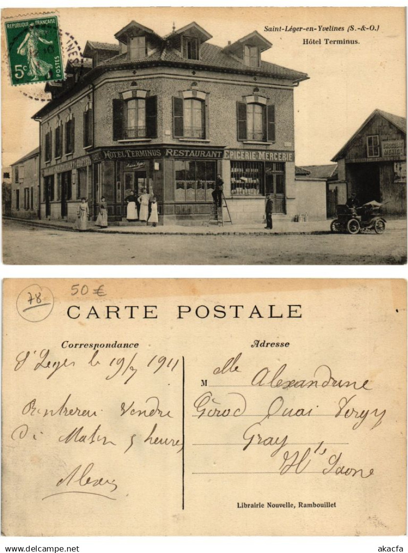 CPA St-LEGER-en-YVELINES Hotel Terminus (378269)
