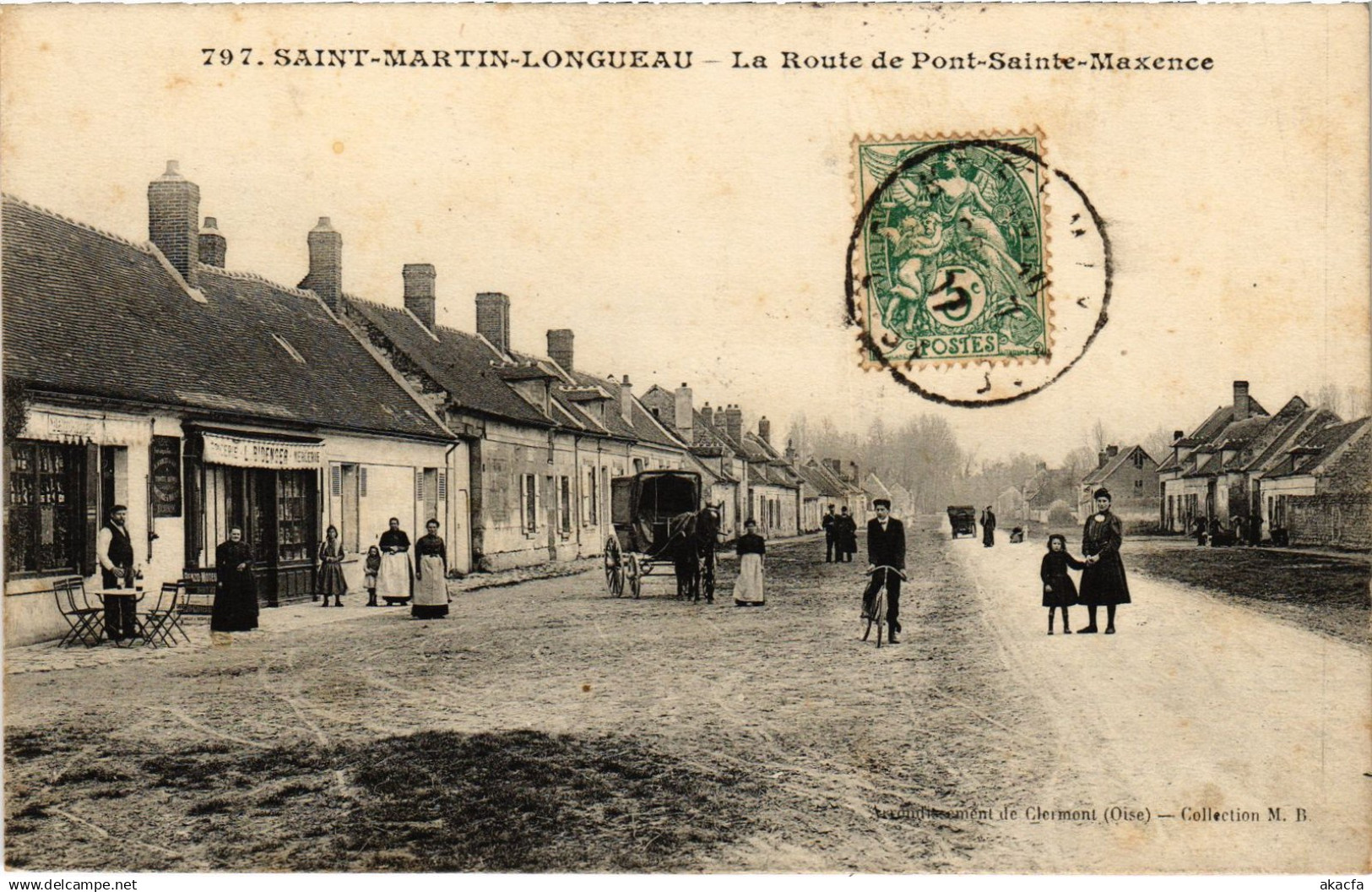 CPA St-Martin-Longueau Route de Pont-Ste-Maxence (1391970)