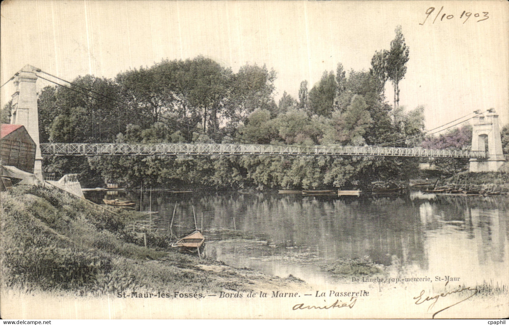CPA St Maur Des Fosses Bords de la marne La passerelle