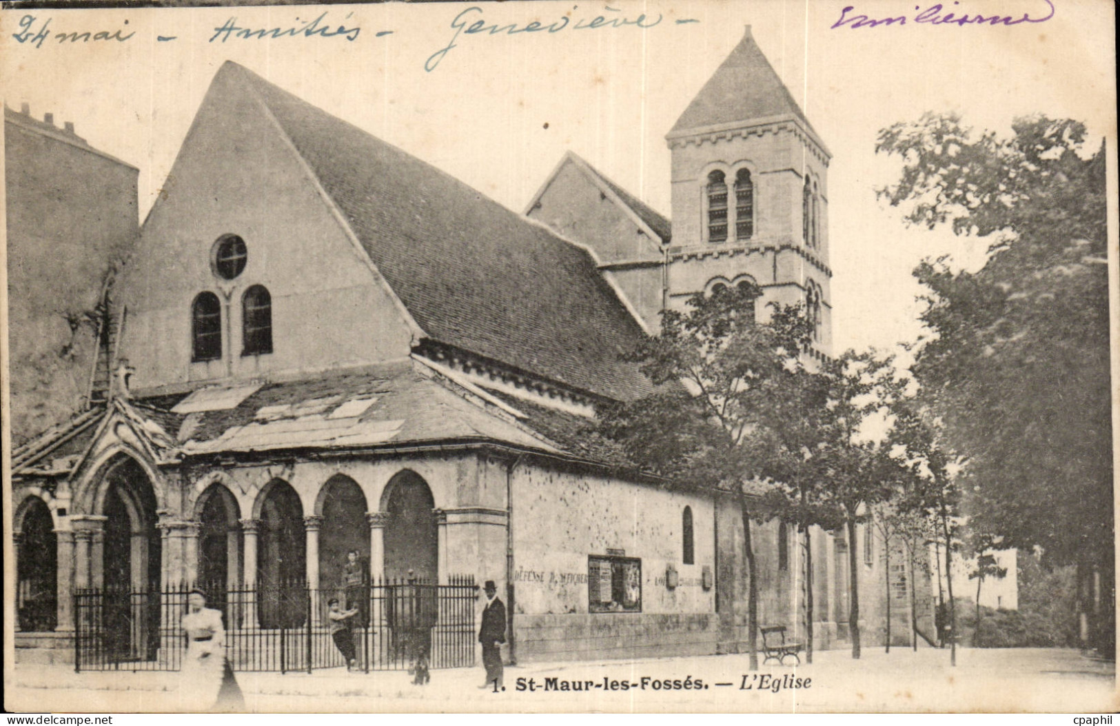 CPA St Maur des Fosses l'eglise