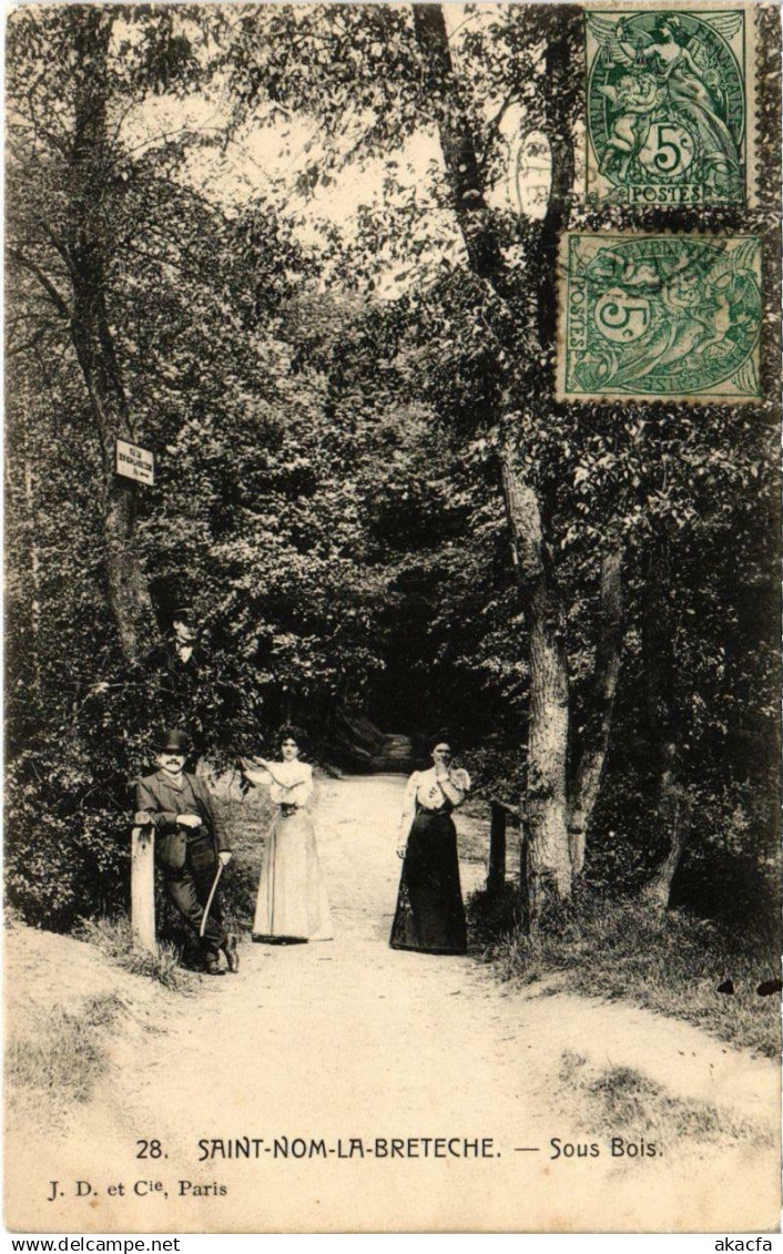 CPA St-NOM-la-BRETECHE - Sous Bois (102566)
