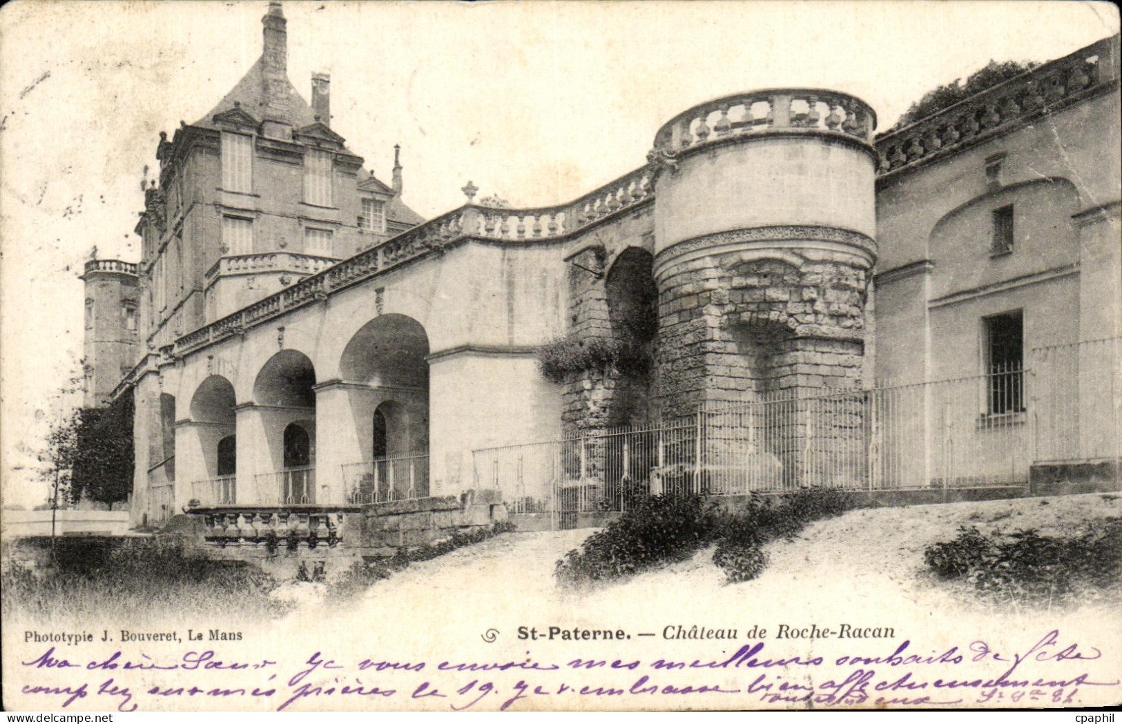 CPA St Paterne Chateau de Roche Racan