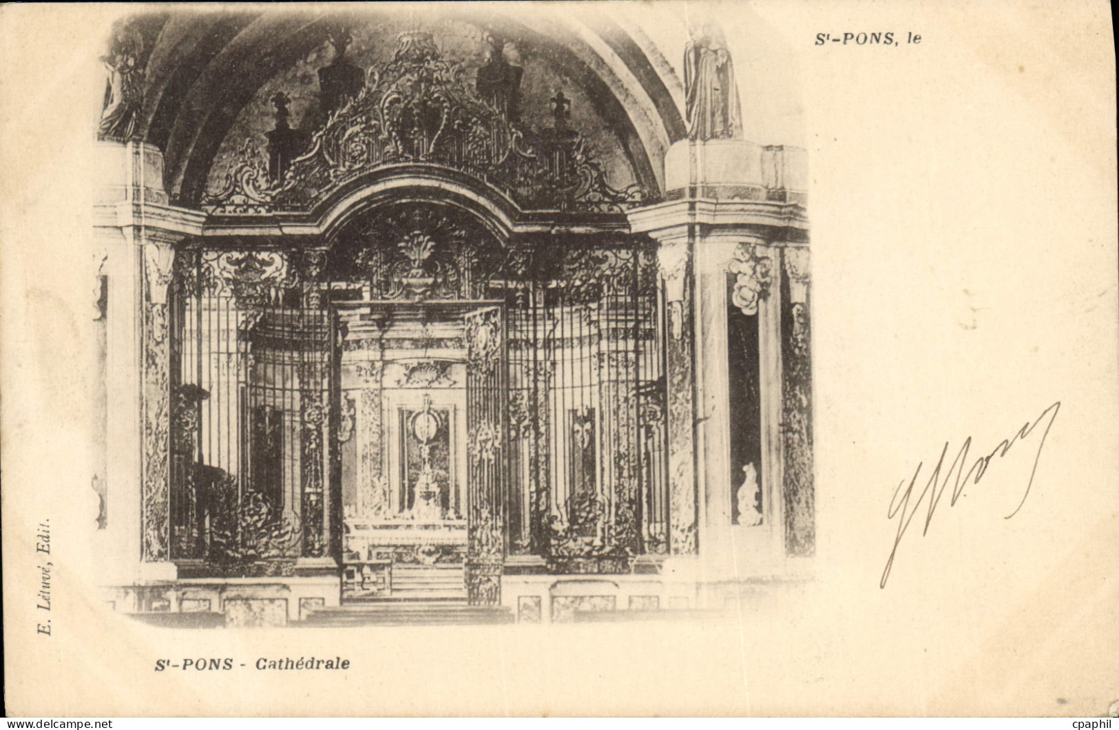 CPA St Pons Cathedrale