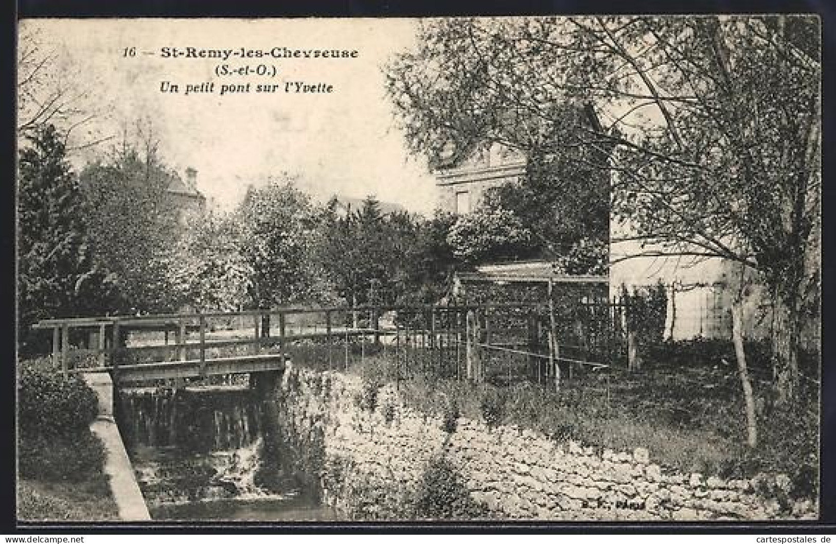 CPA St-Rémy-lès-Chevreuse /S.-et-O., Un petit pont sur l`Yvette