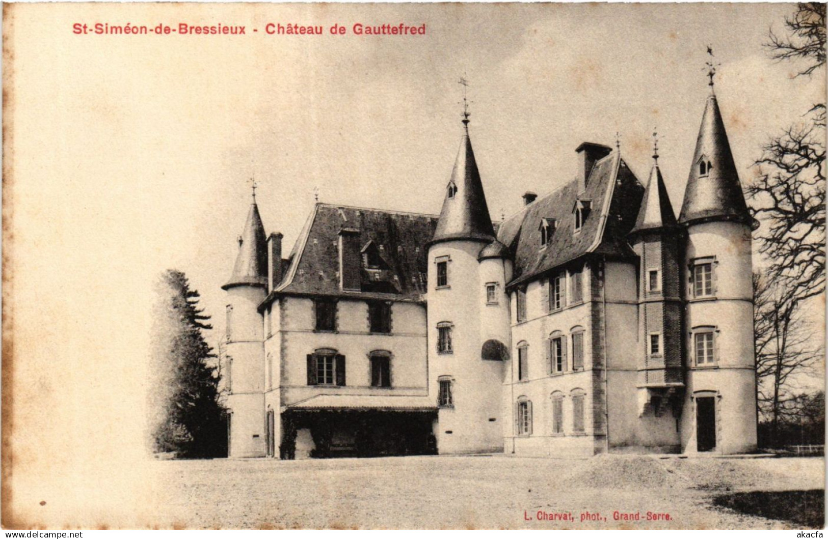 CPA St-SIMEON-de-BRESSIEUX-Chateau de Gauttefred (434331)