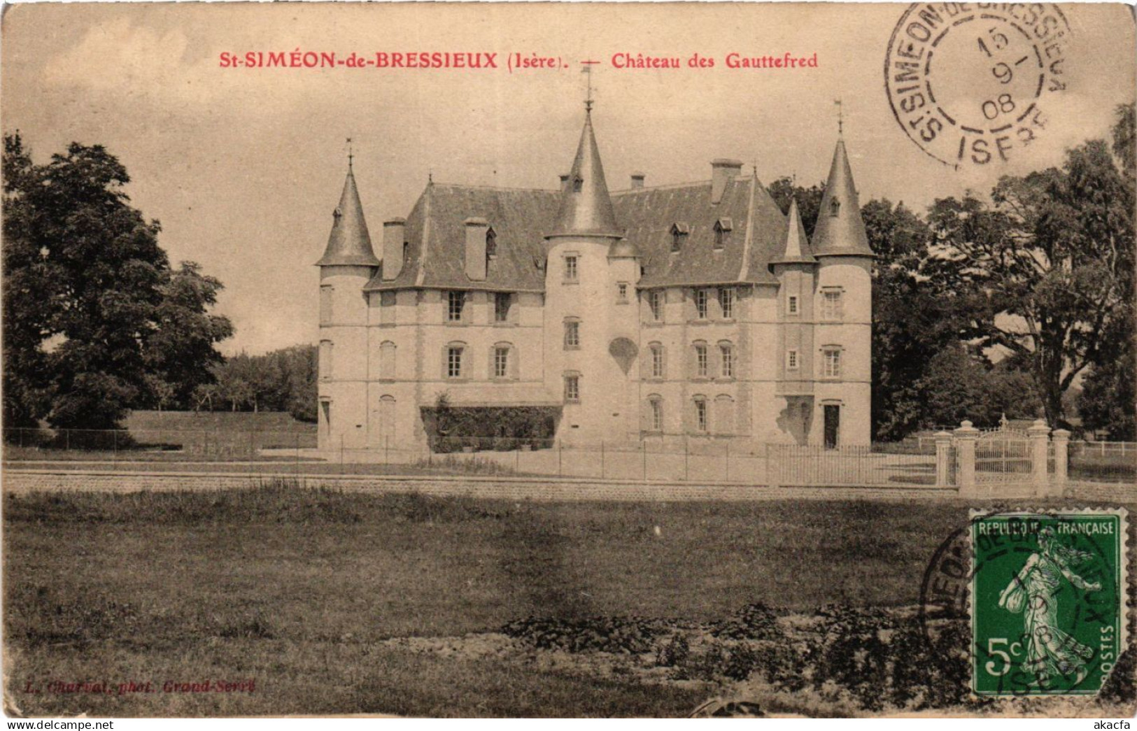 CPA St-SIMEON-de-BRESSIEUX - Chateau des Gauttefred (434212)