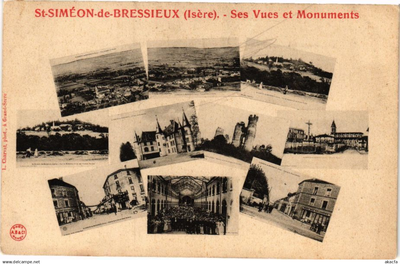 CPA St-SIMEON-de-BRESSIEUX - Ses Vues et Monuments (241736)