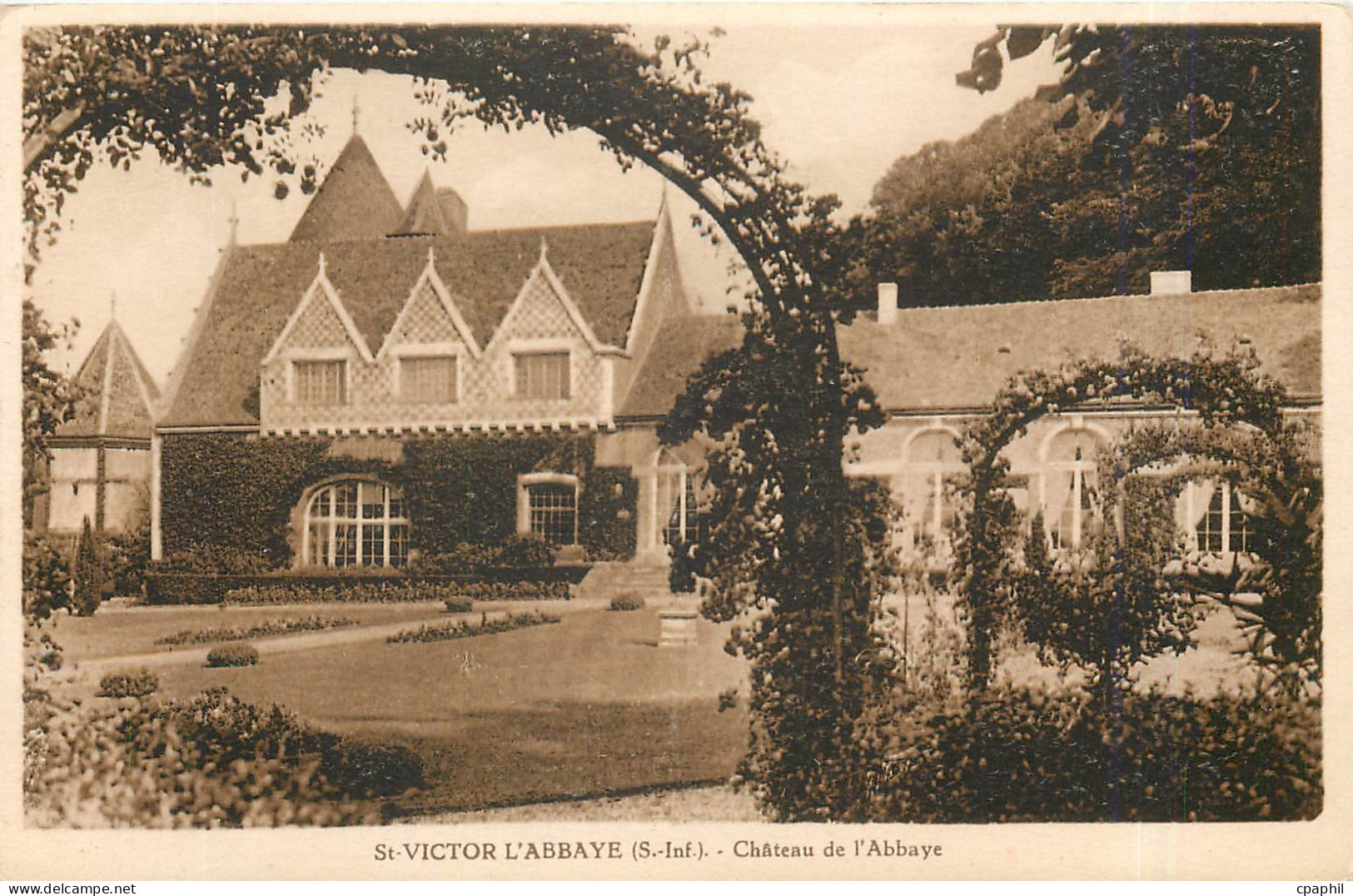 CPA St Victor l'Abbaye S Inf Chateau de l'Abbaye