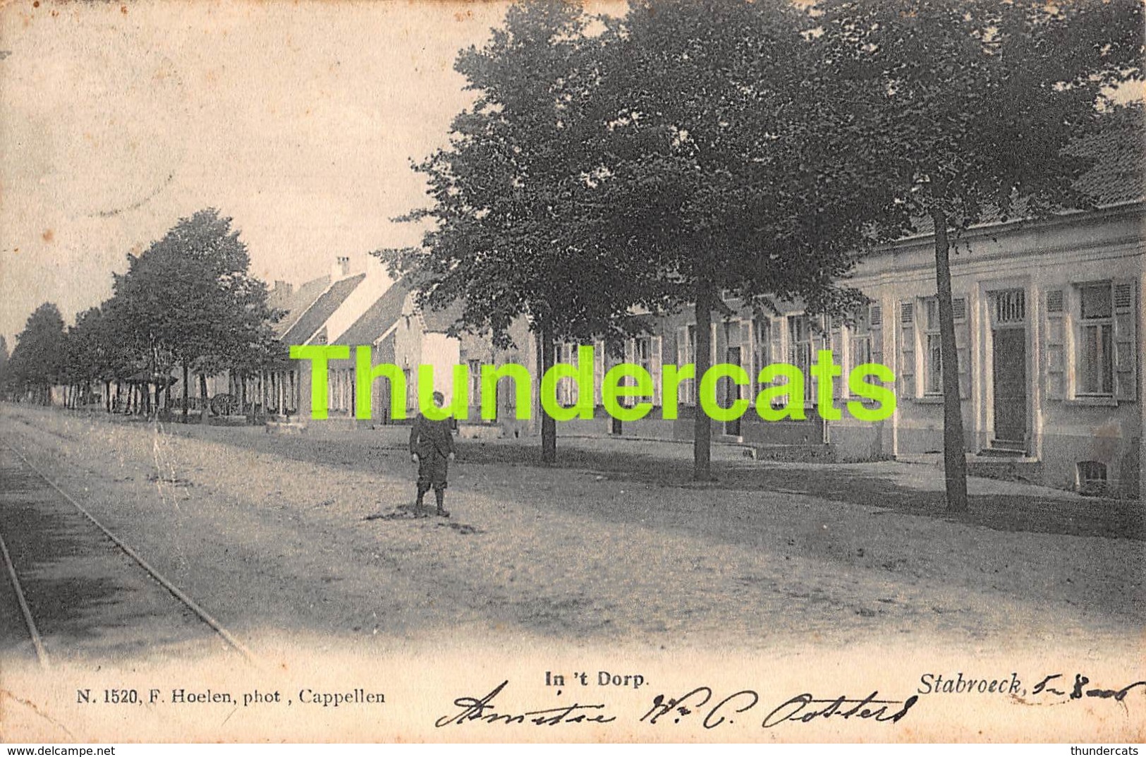 CPA STABROECK STABROEK IN 'T DORP HOELEN CAPPELLEN  ( PLOOITJE IN ONDERHOEK )