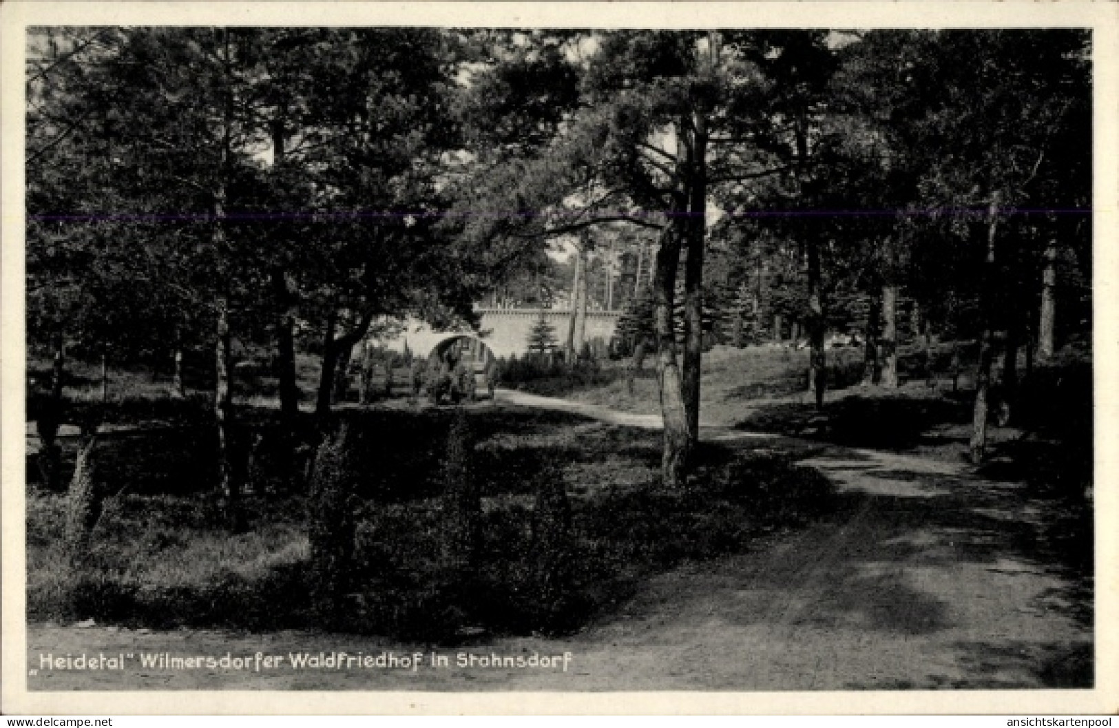 CPA Stahnsdorf in Brandenburg, Heidetal Wilmersdorfer Waldfriedhof