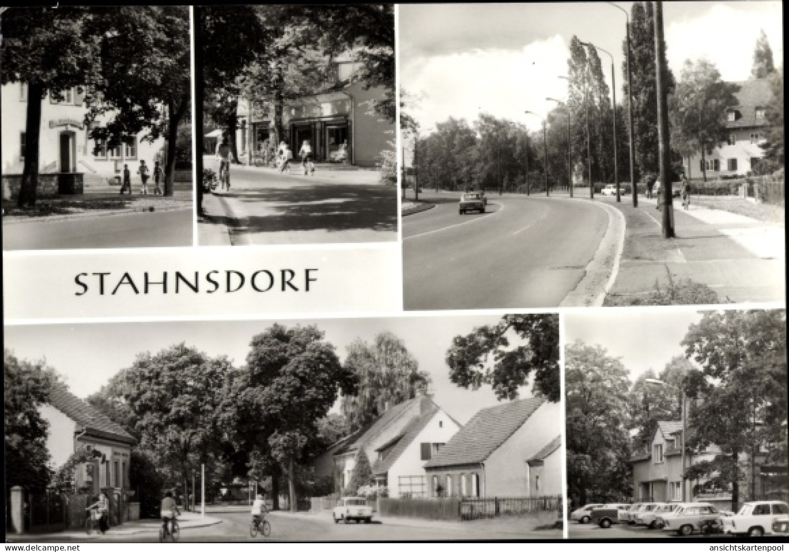 CPA Stahnsdorf in Brandenburg, Teilansichten, Straßenpartie