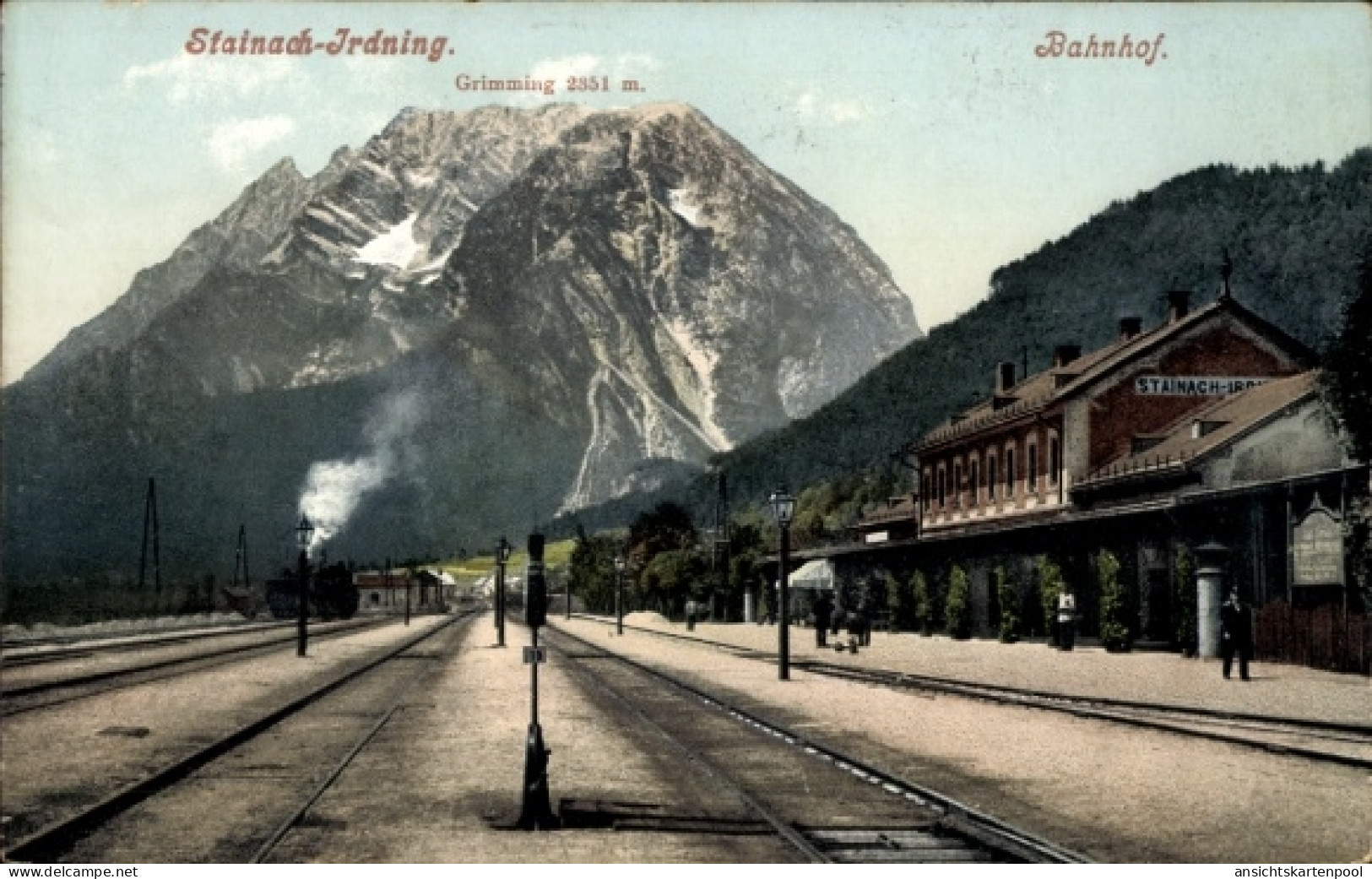 CPA Stainach Steiermark, Bahnhof Stainach Irdning