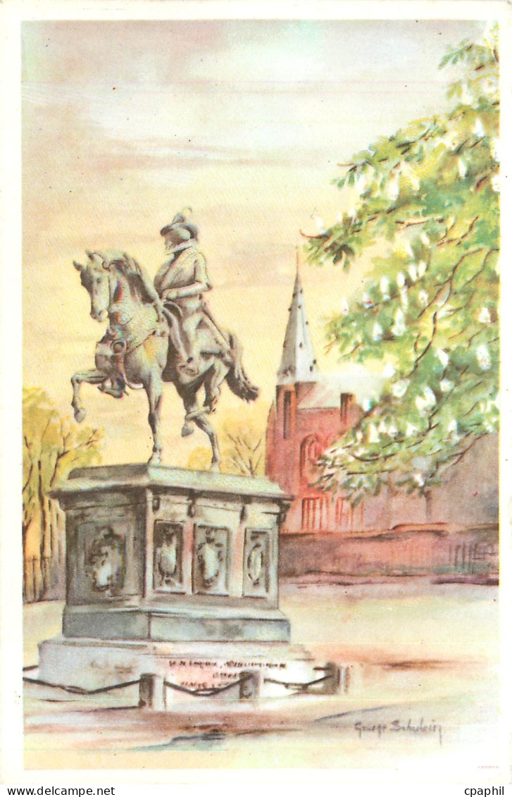 CPA Standbeeld Willem de Zwuger den haag
