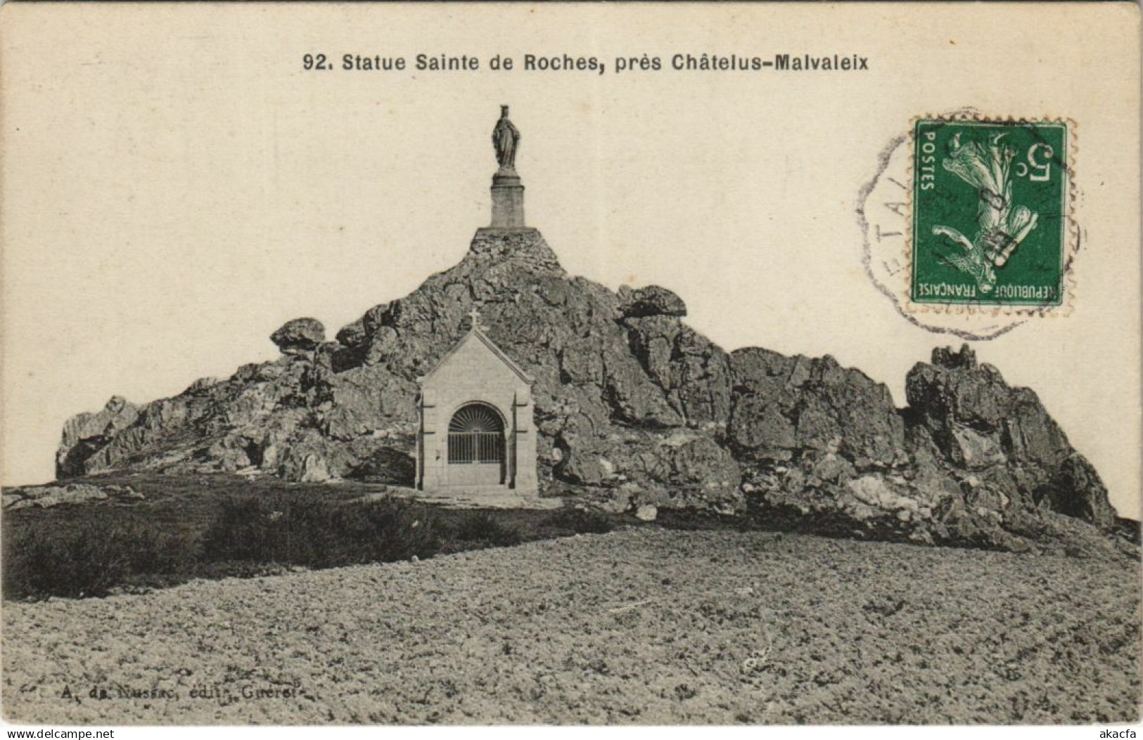 CPA Statue de Roches pres Chatelus-Malvaleix (1143658)