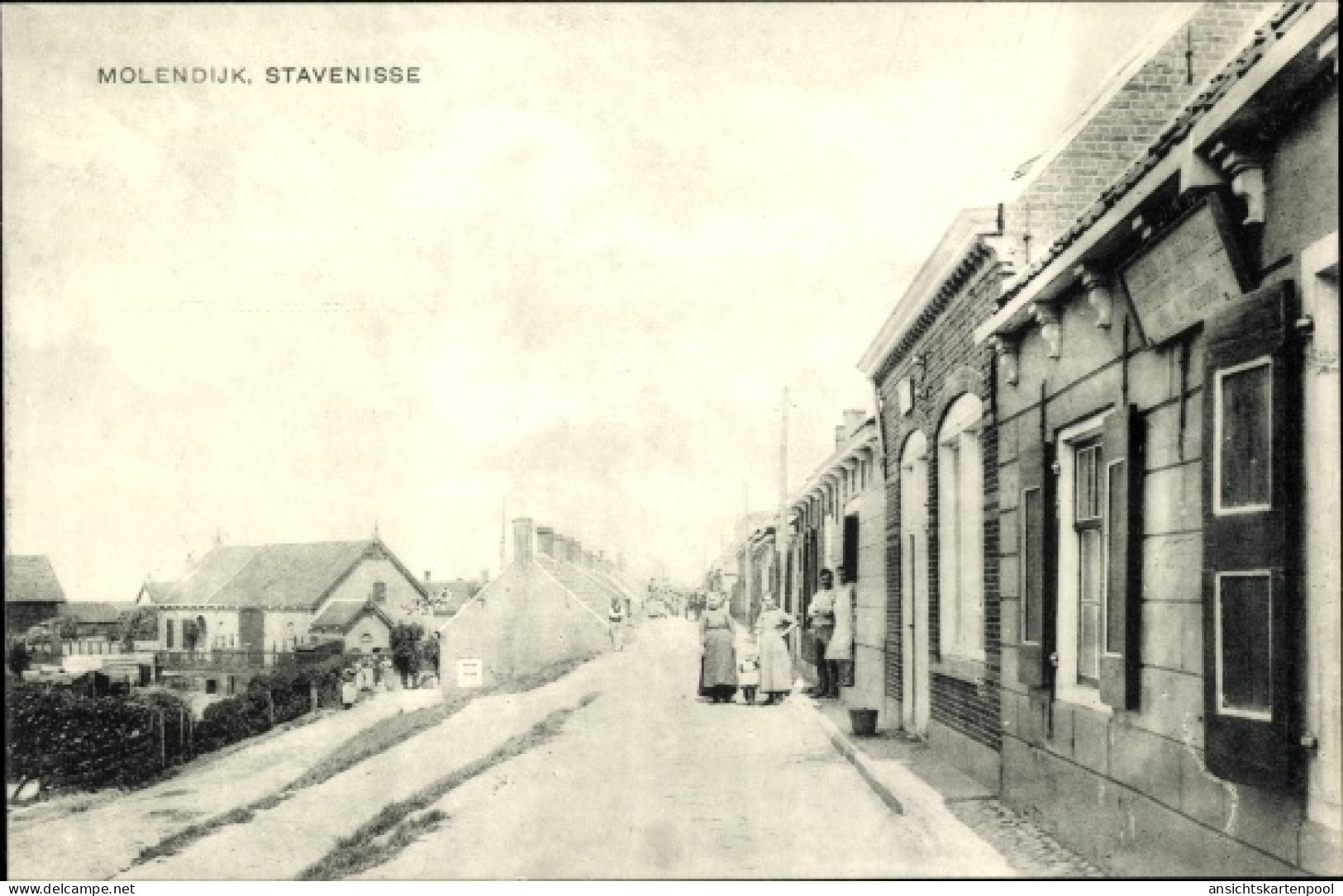 CPA Stavenisse Zeeland Niederlande, Molendijk