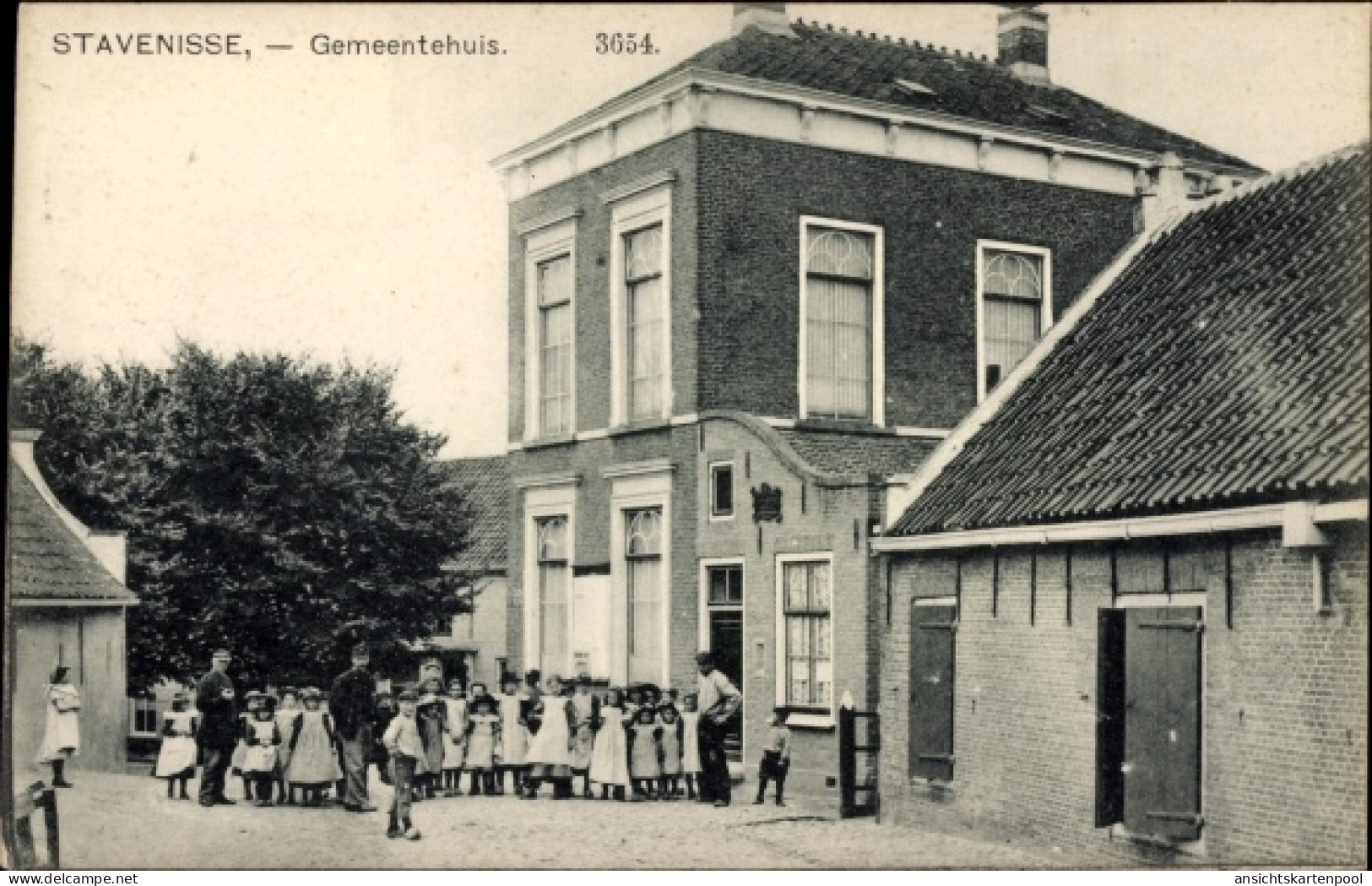 CPA Stavenisse Zeeland Niederlande, Rathaus