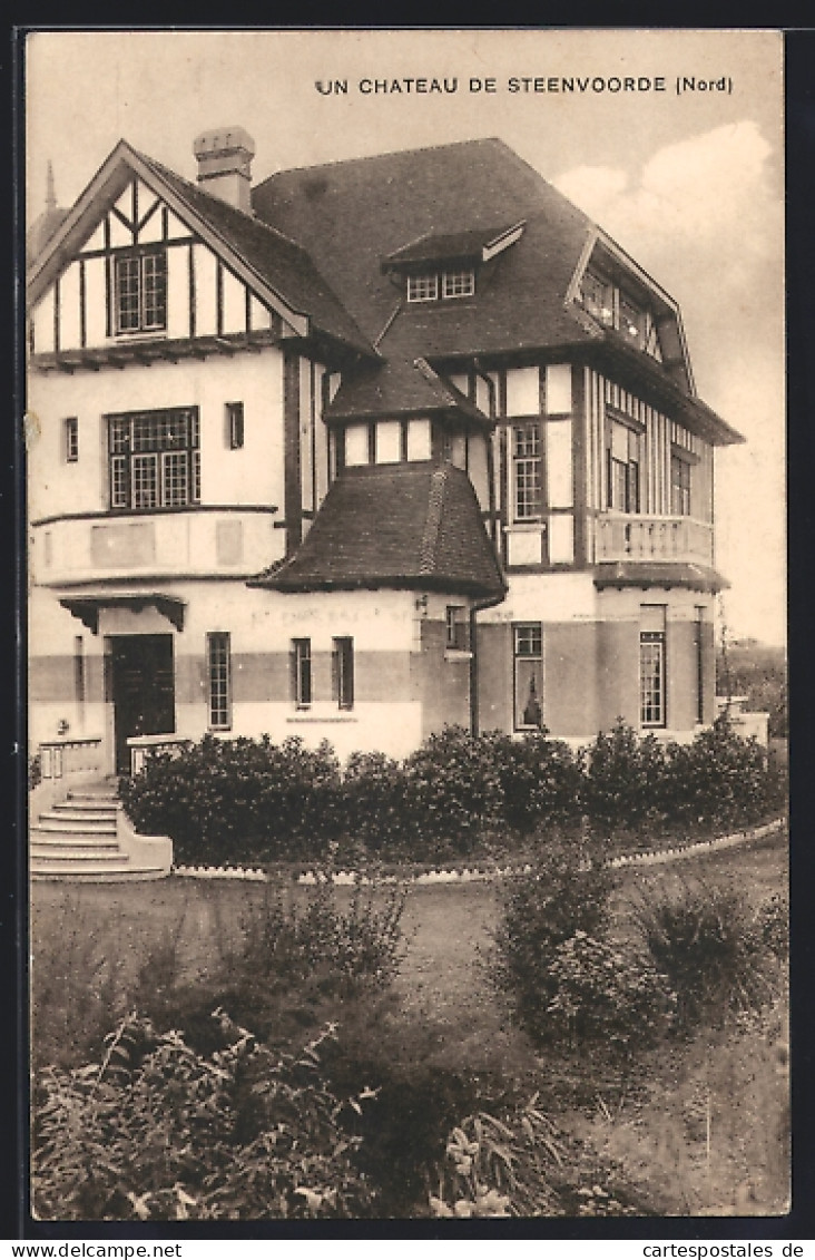 CPA Steenvoorde /Nord, Un château de Steenvoorde