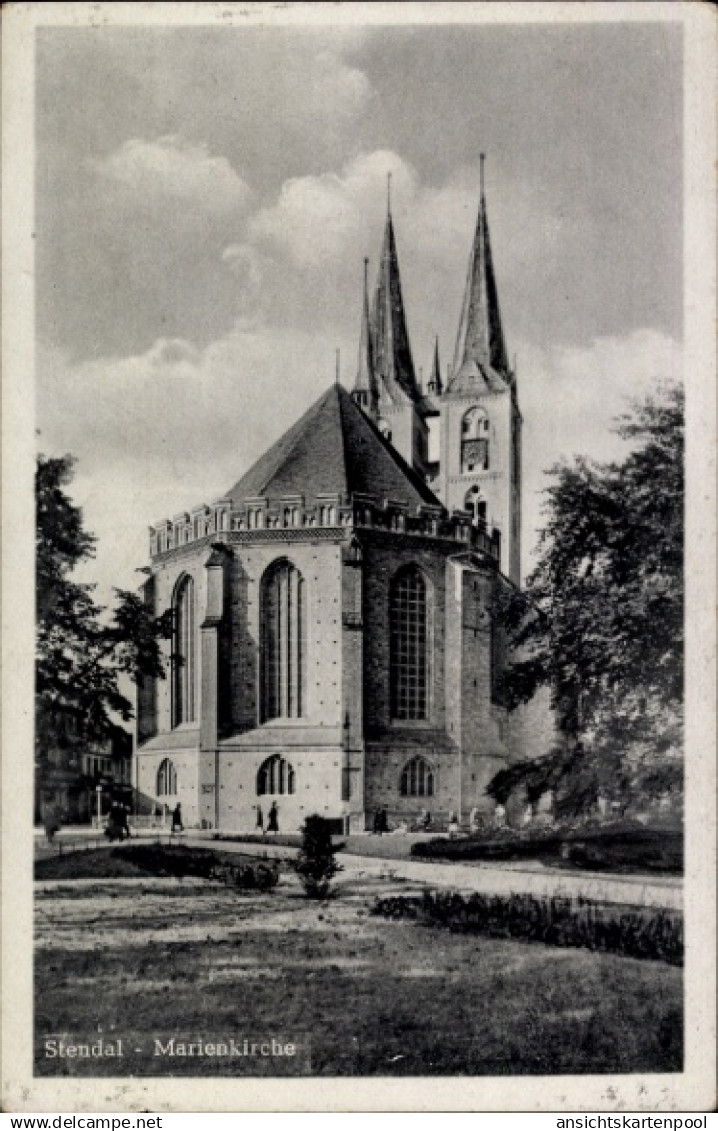CPA Stendal in Saxe Anhalt, Ansicht der Marienkirche