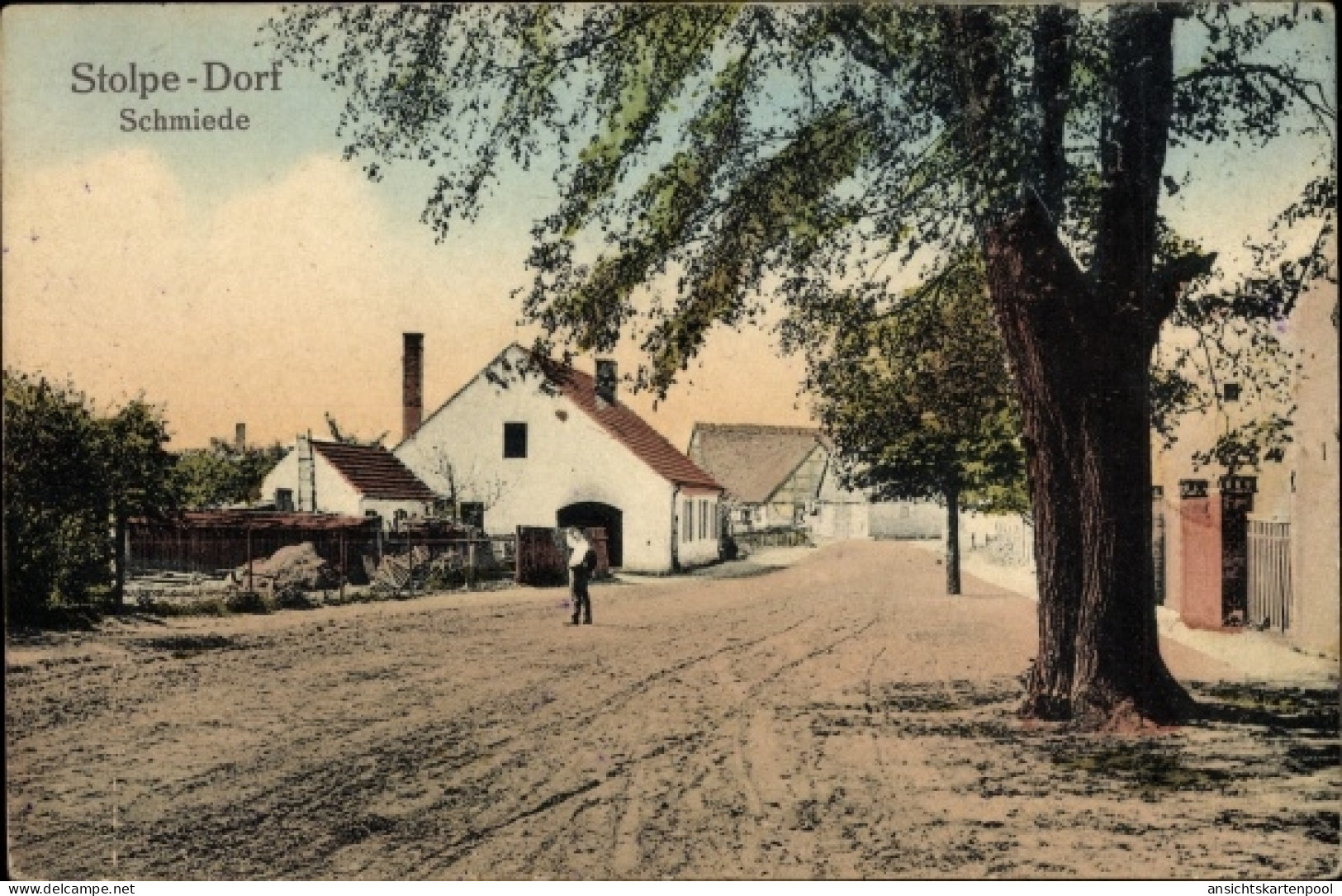 CPA Stolpe Hohen Neuendorf Oberhavel, Schimiede