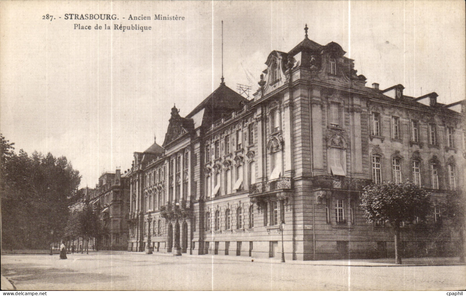 CPA Strasburg Ancien Ministere Place de la Republique