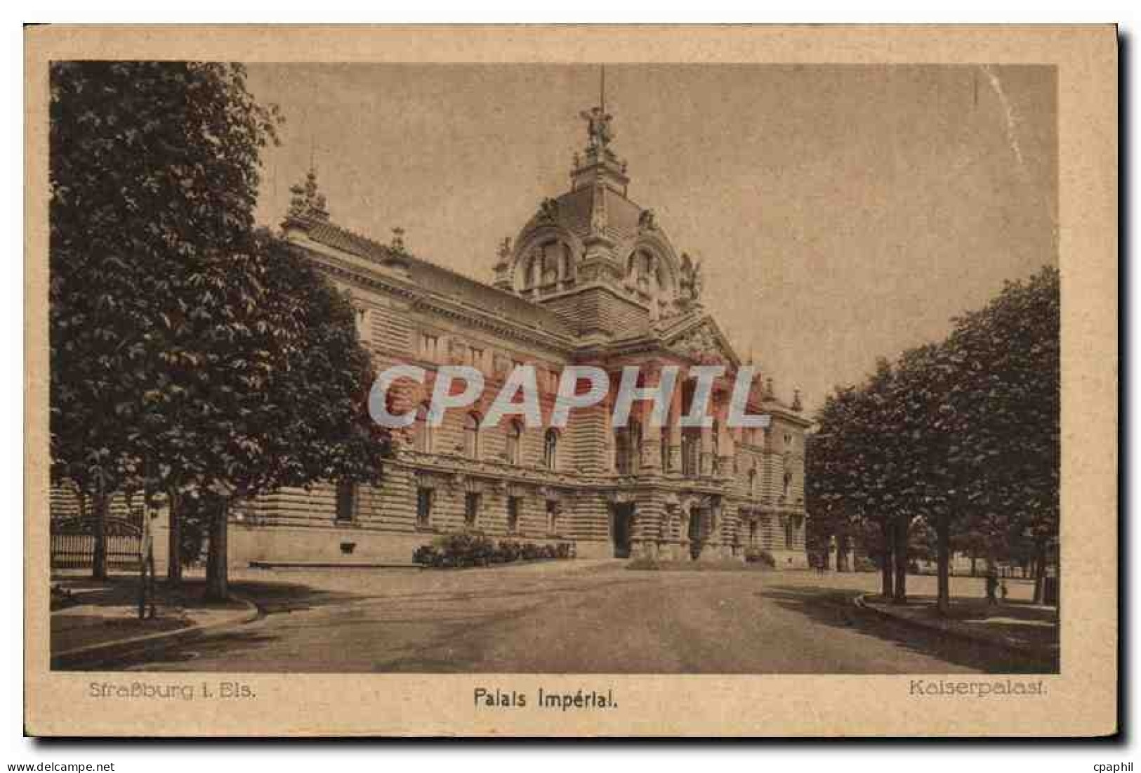 CPA Strasburg Palais Imperial