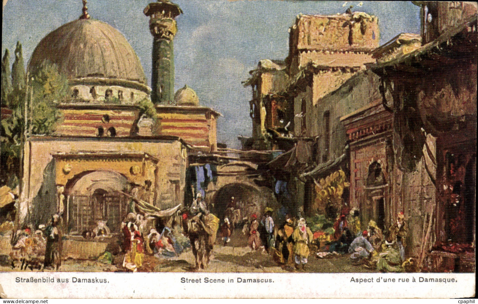 CPA Street scene in Damascus Syrie
