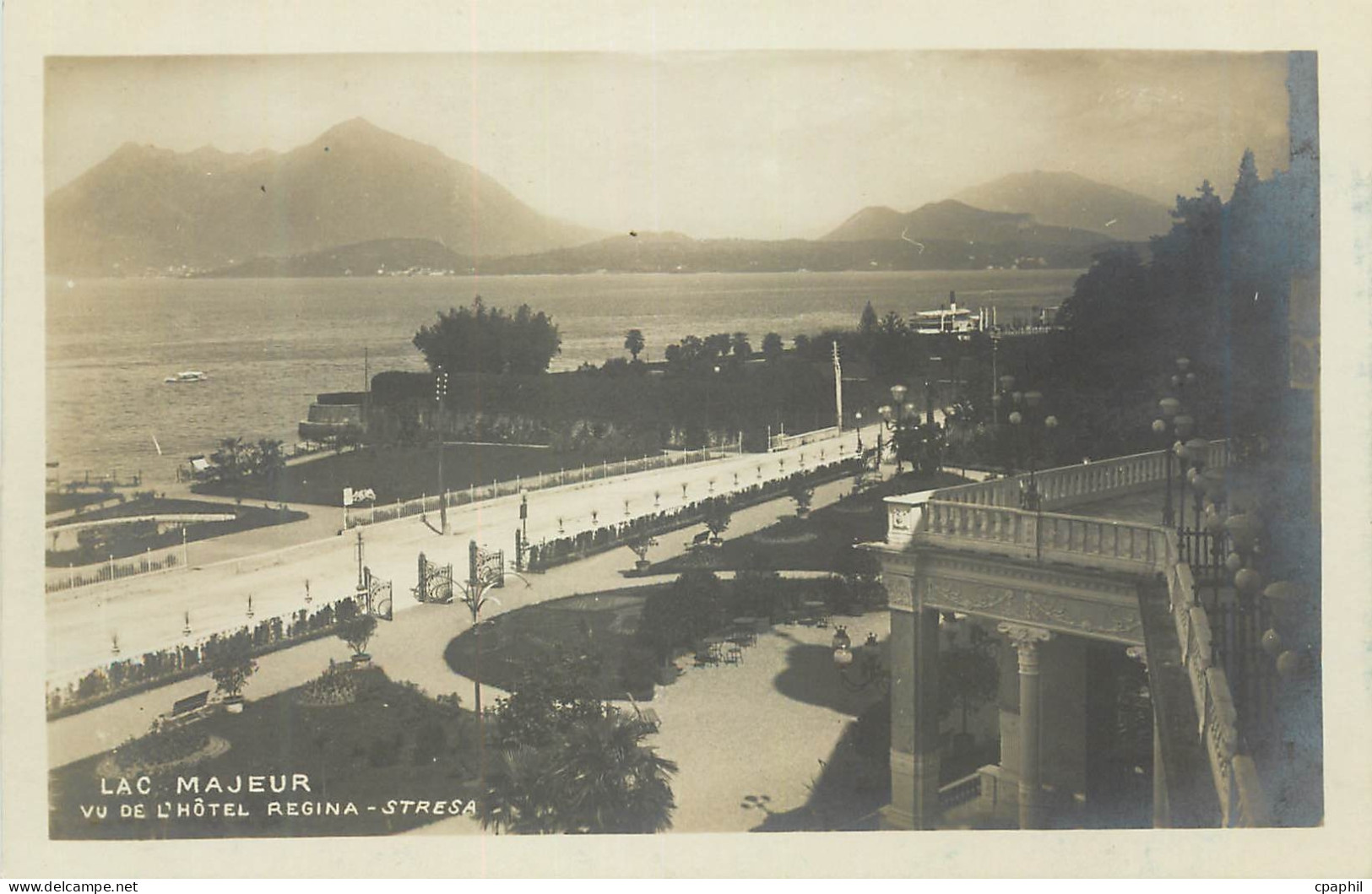 CPA Stresa Lac Majeur Vu de l'Hotel Regina