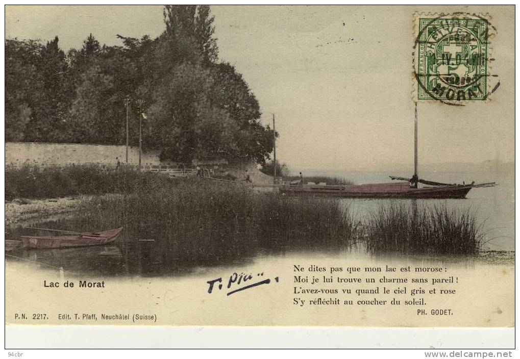 CPA (SUISSE ) LAC   DE MORAT