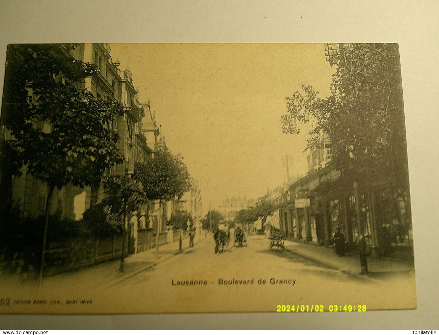 CPA   SUISSE   LAUZANNE BOULEVARD DE GRANCY