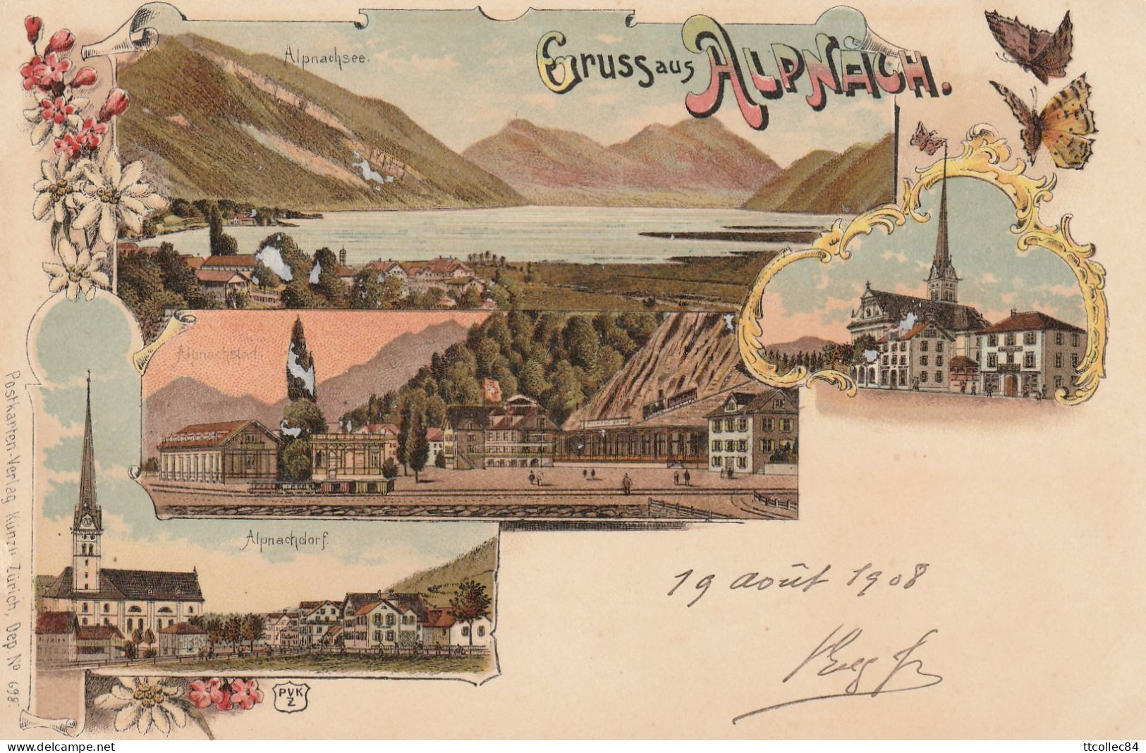 CPA-SUISSE-SWITZERLAND-Gruss aus ALPNACH