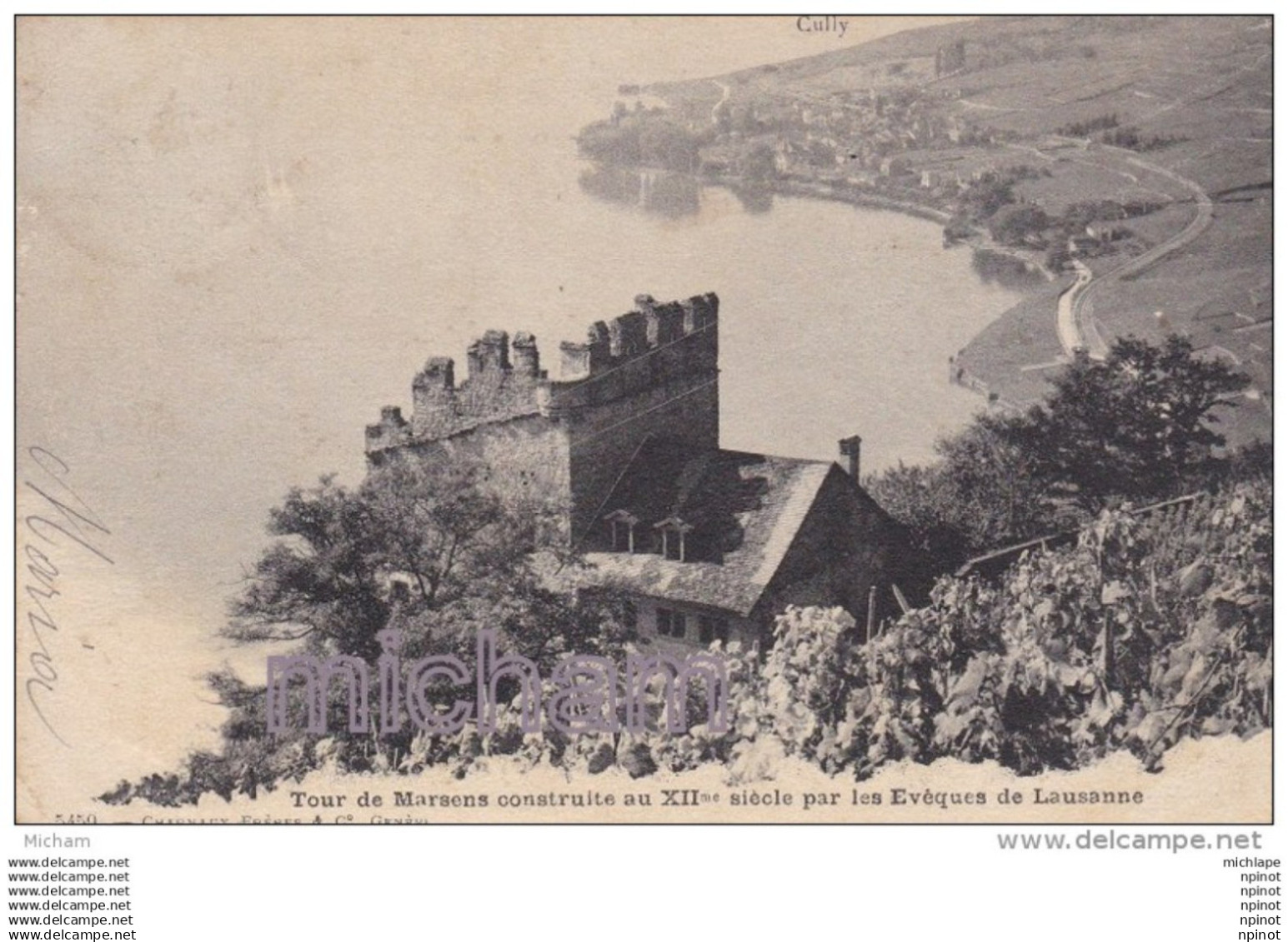 CPA  SUISSE  TOUR DE MARSENS  TBETAT