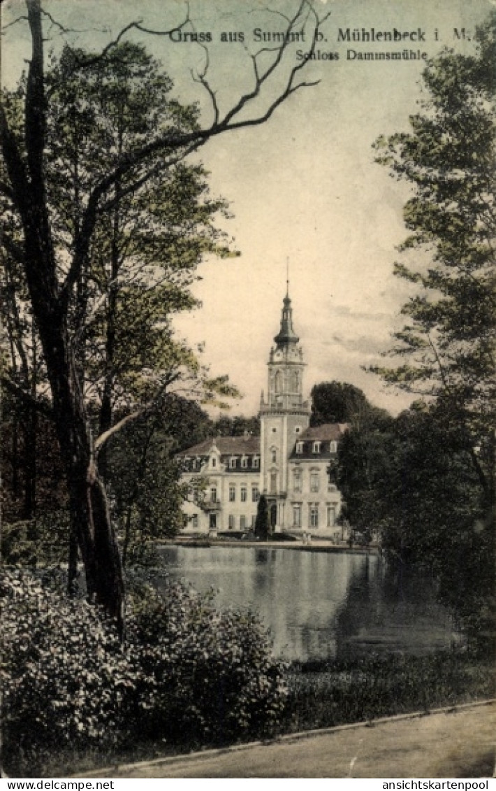 CPA Summt Mühlenbeck Mühlenbecker Land, Schloss Dammsmühle