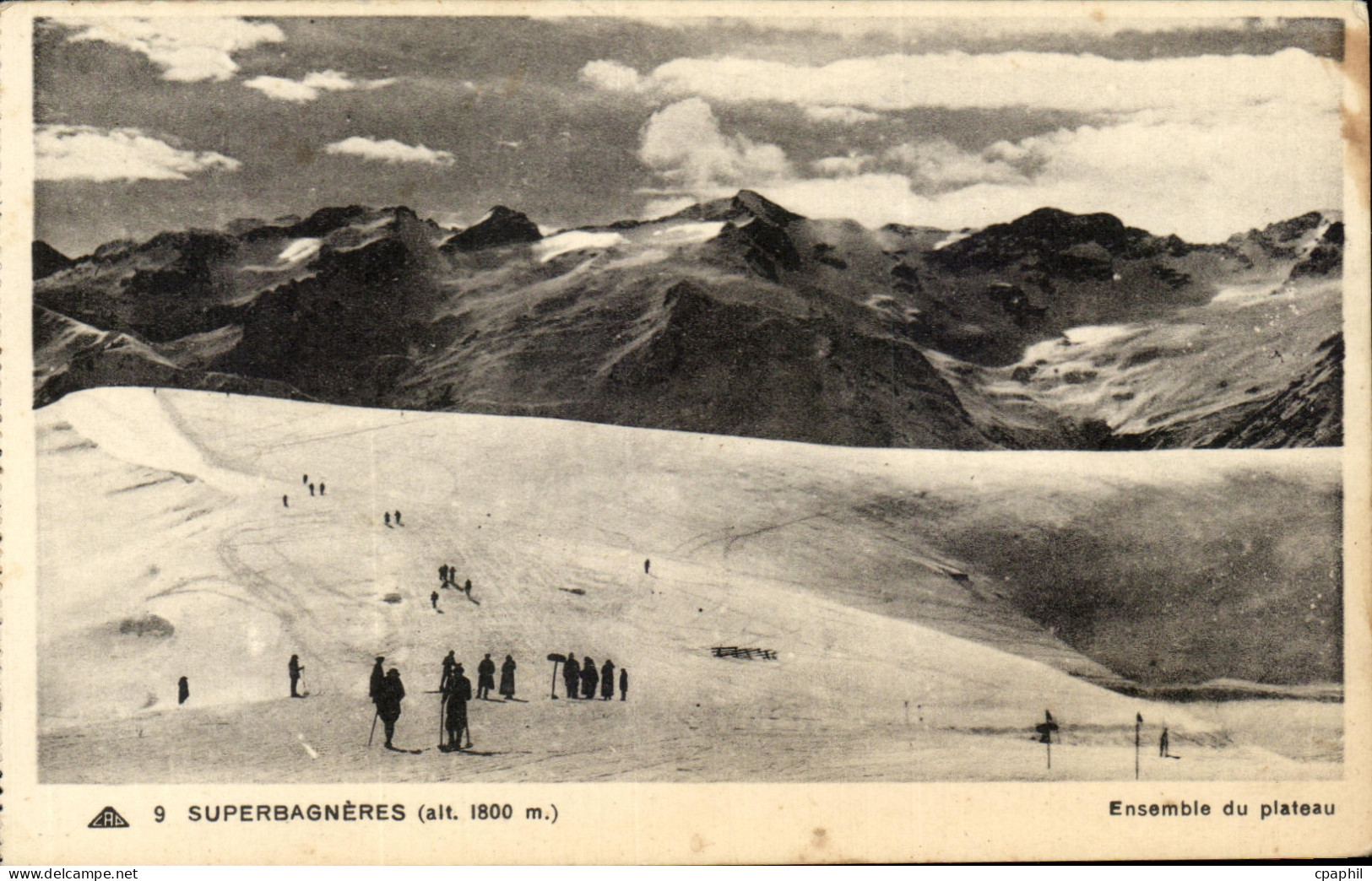 CPA Superbagneres Ensemble du plateau