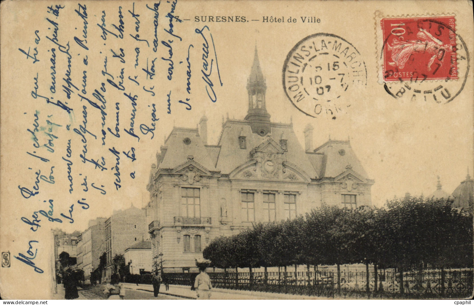 CPA Suresnes Hotel de Ville