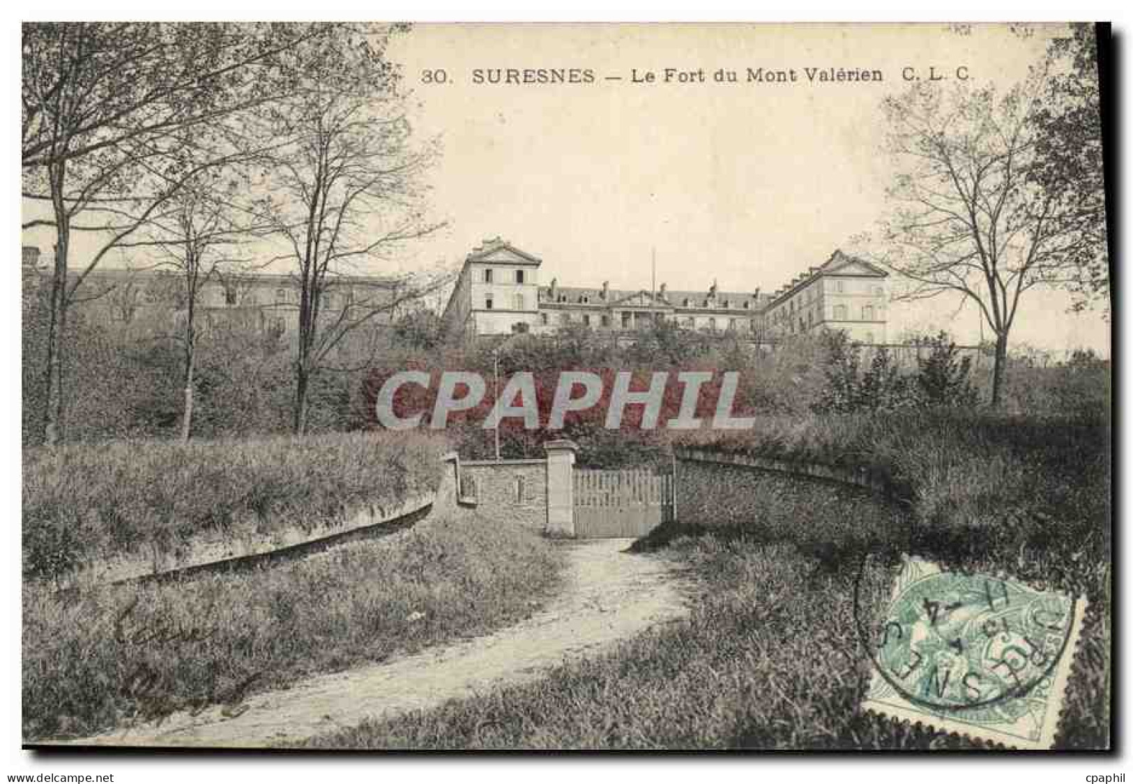 CPA suresnes Le Fort du Mont Valerien Militaria