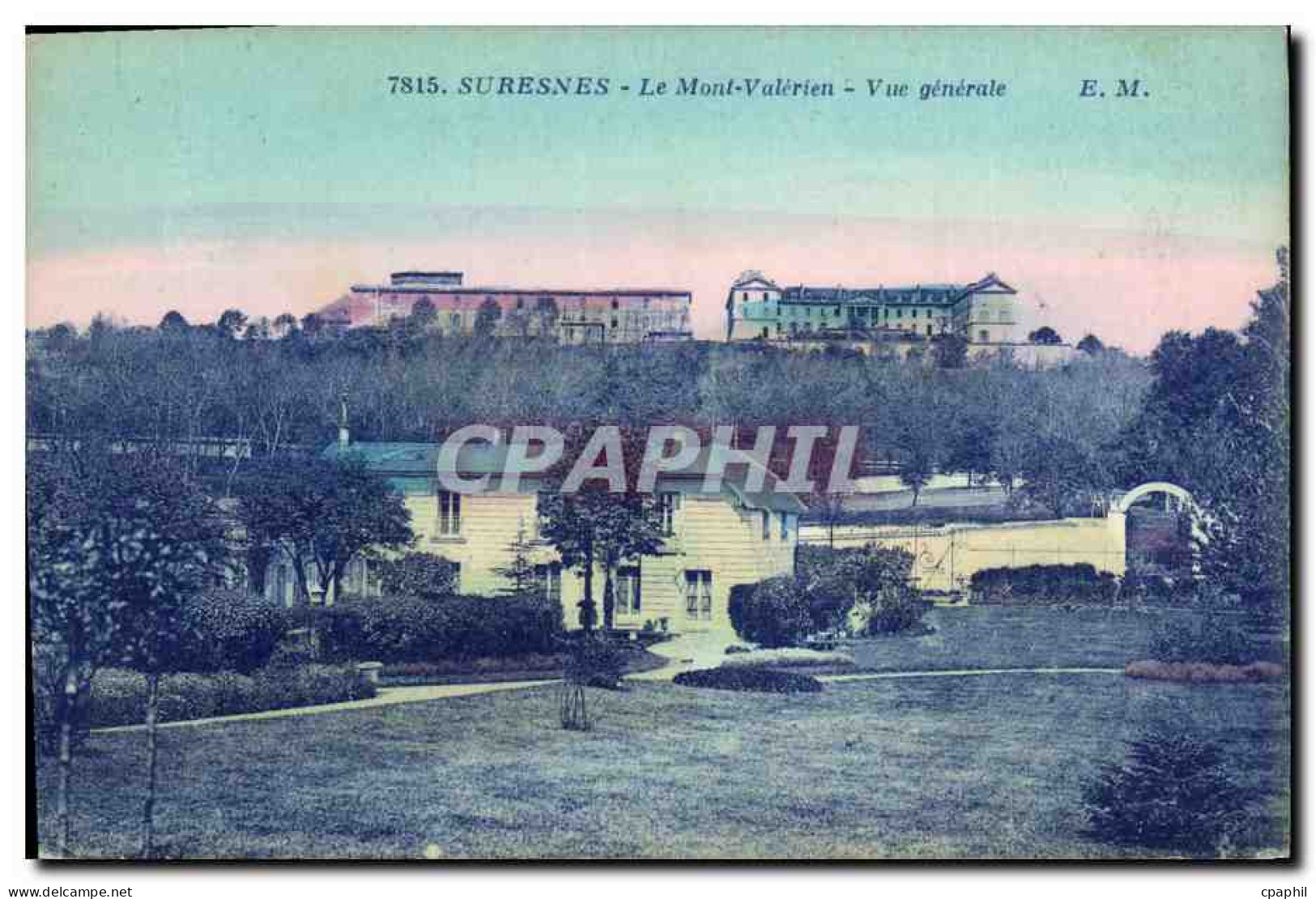 CPA Suresnes Le Mont Valerien Vue Generale