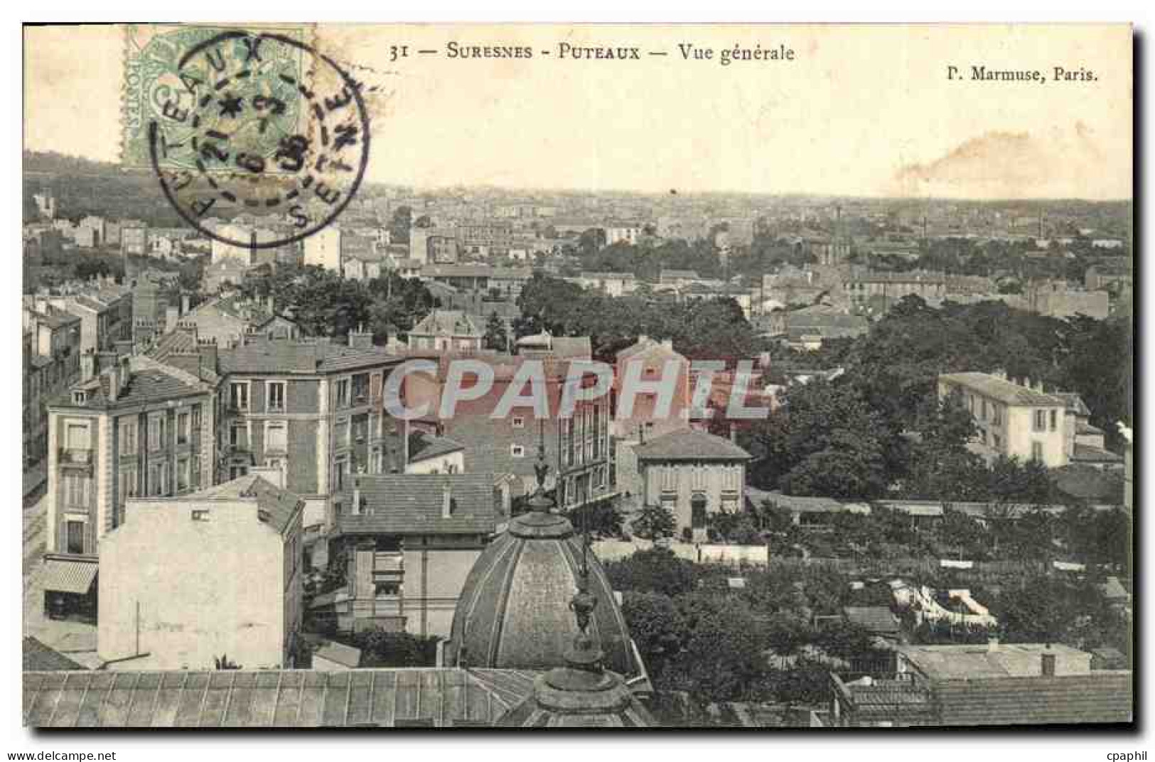 CPA Suresnes Puteaux Vue Generale