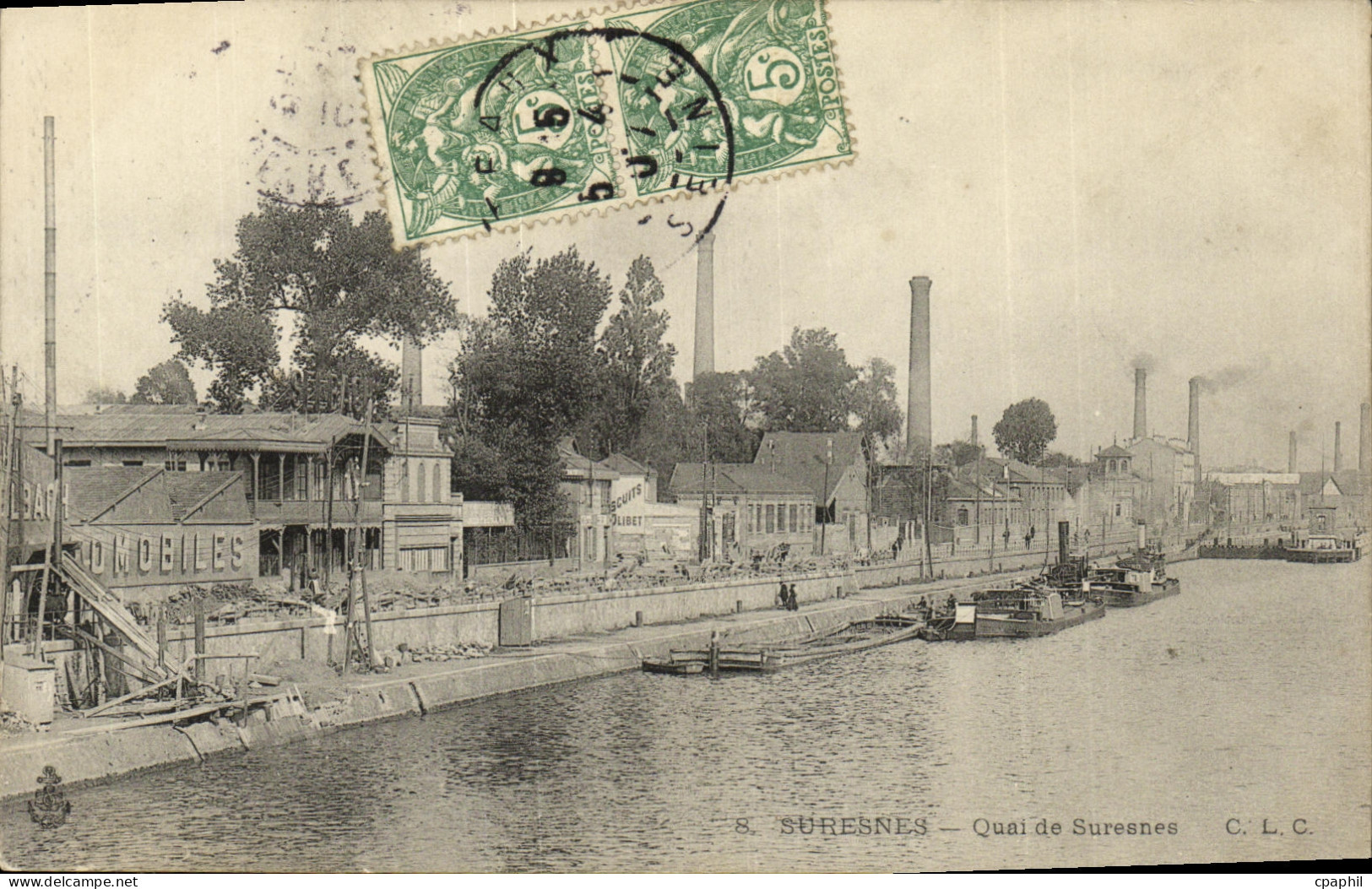 CPA Suresnes Quai de Suresnes