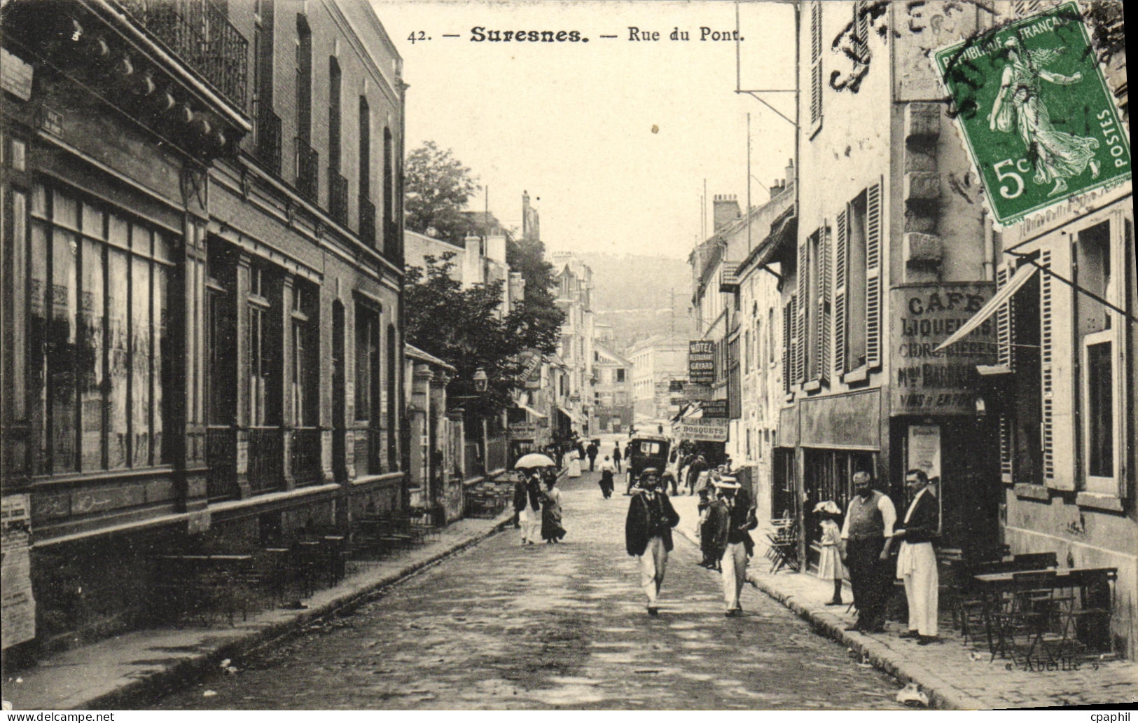 CPA Suresnes Rue du Pont
