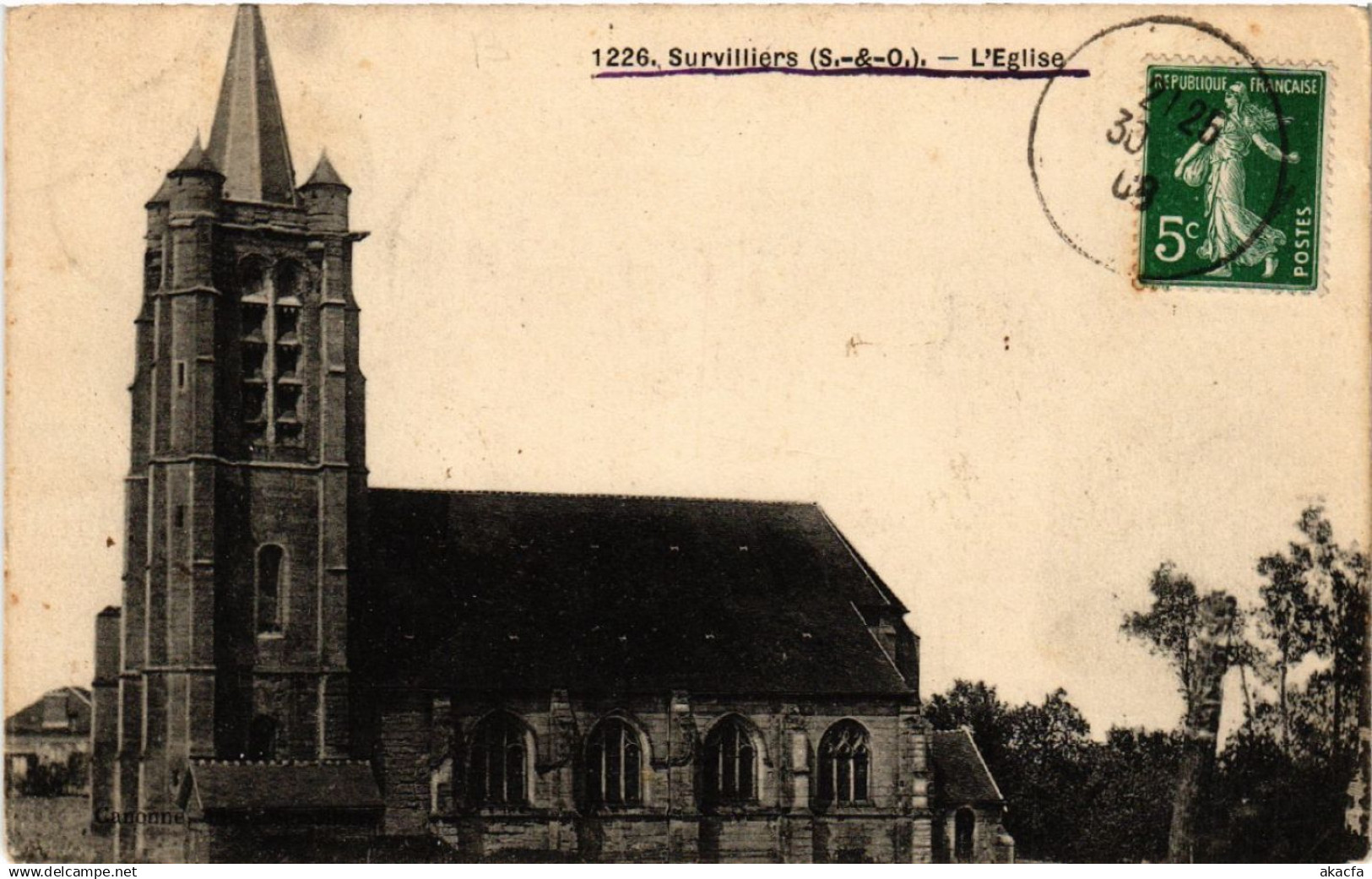 CPA SURVILLIERS - L'Église (519316)