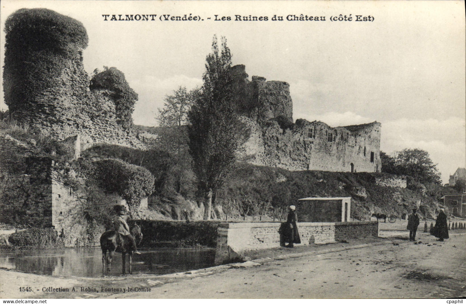 CPA Talmont Les Ruines Du Château